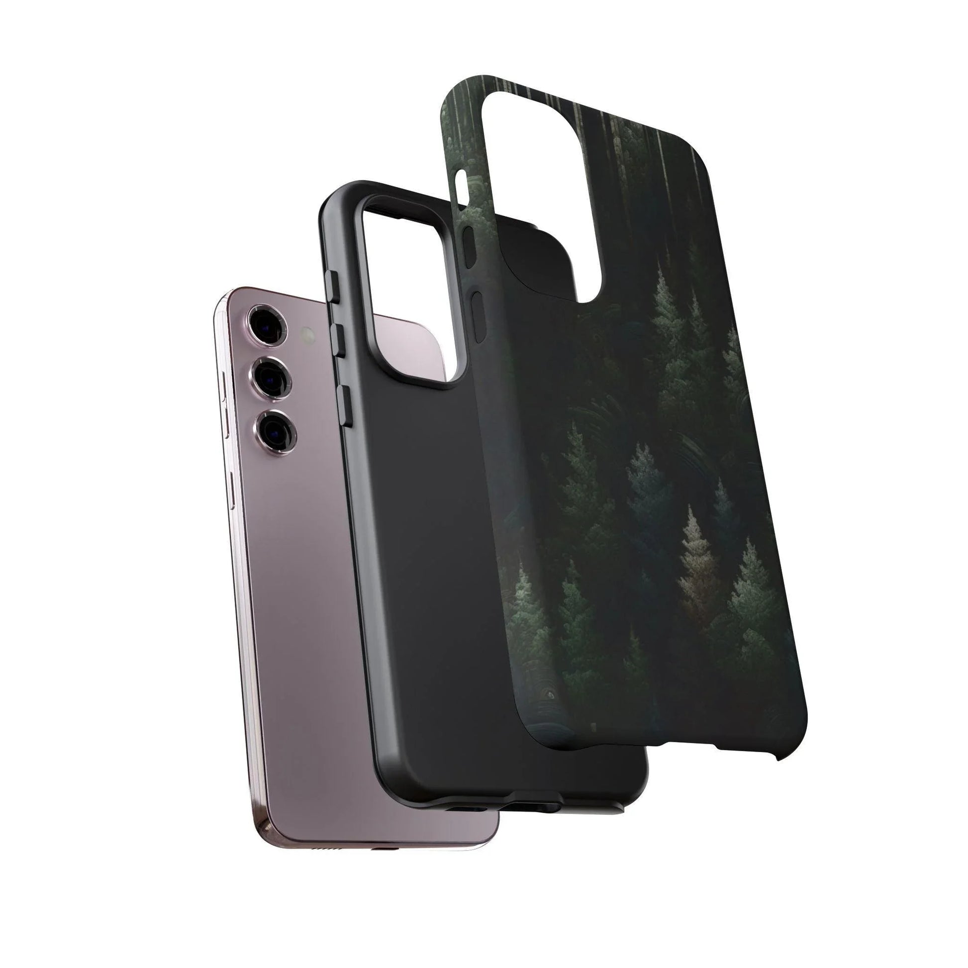 Phone Cases - Deep Dark Forest Nature Design - Oceanfront Products