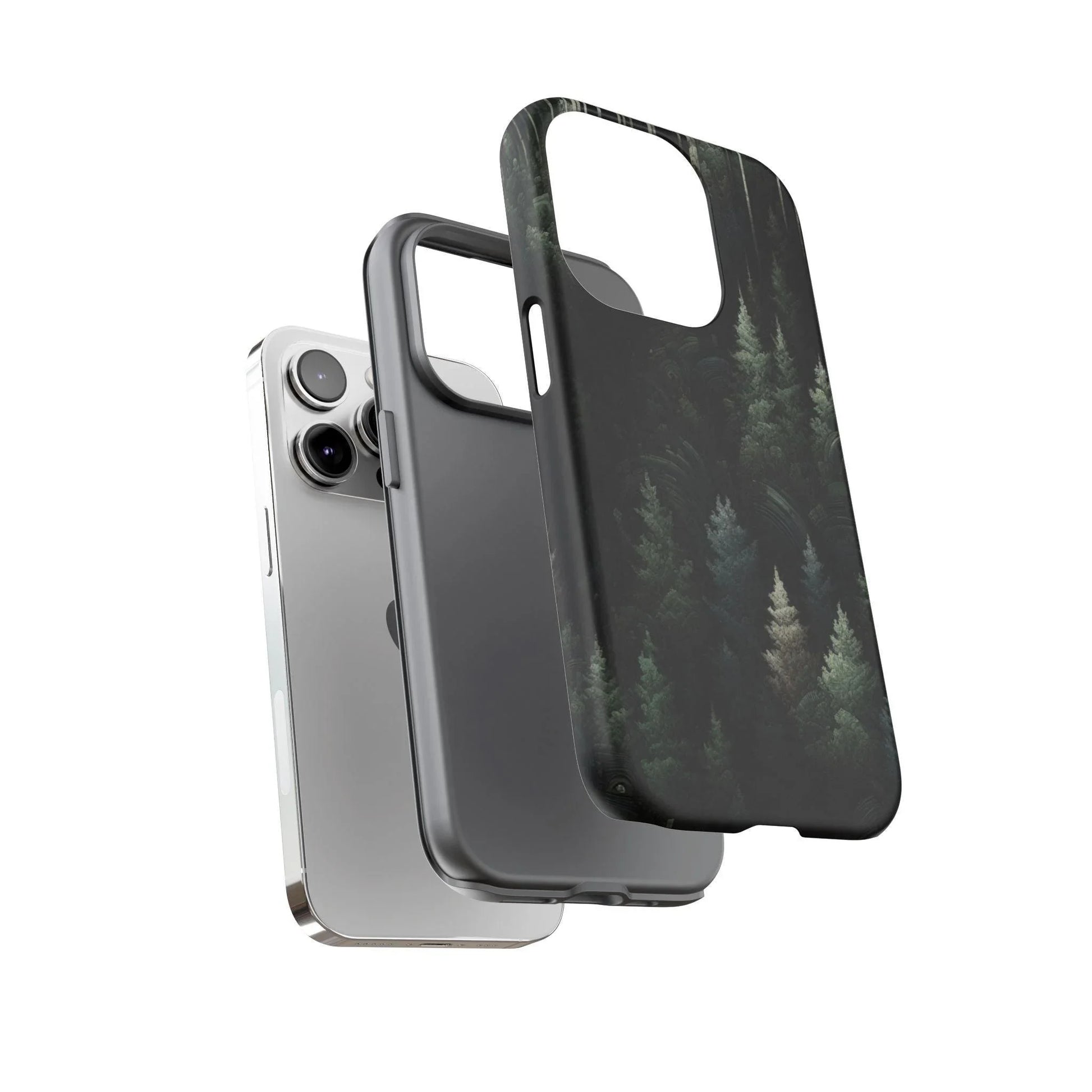 Phone Cases - Deep Dark Forest Nature Design - Oceanfront Products