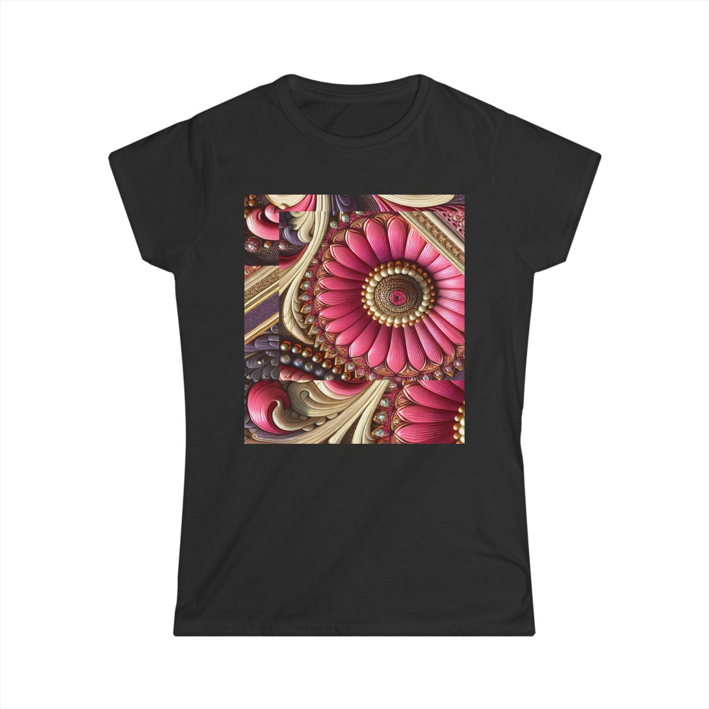 Women's Tee with Matching Flower Design - Oceanfront Products