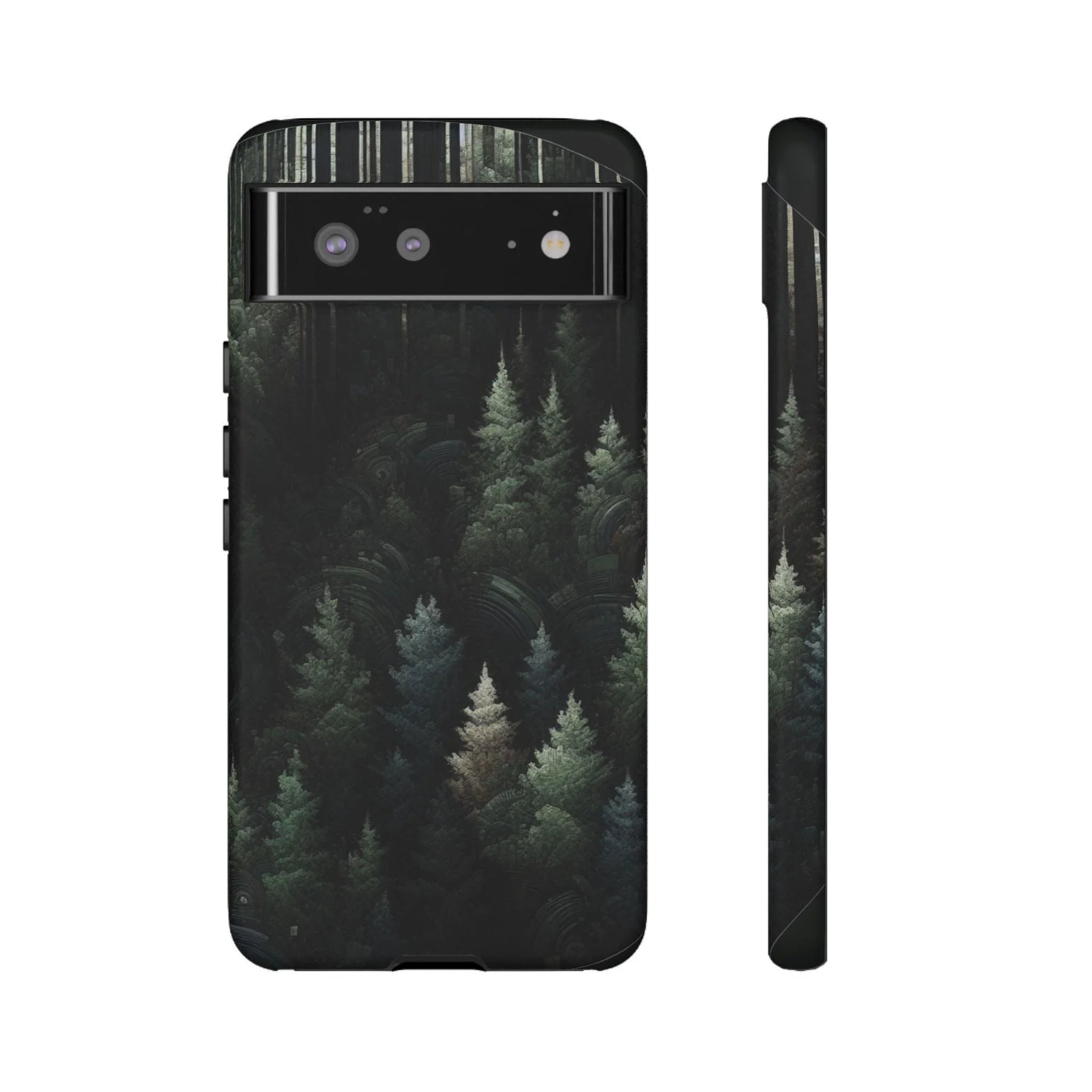 Phone Cases - Deep Dark Forest Nature Design - Oceanfront Products