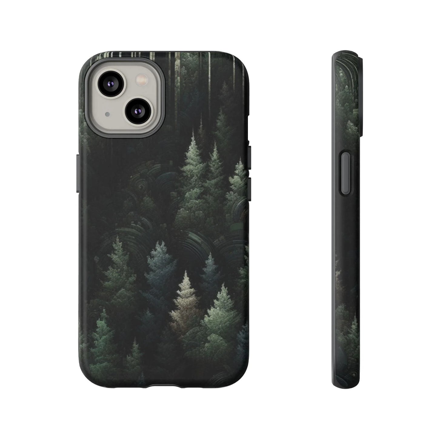 Phone Cases - Deep Dark Forest Nature Design - Oceanfront Products