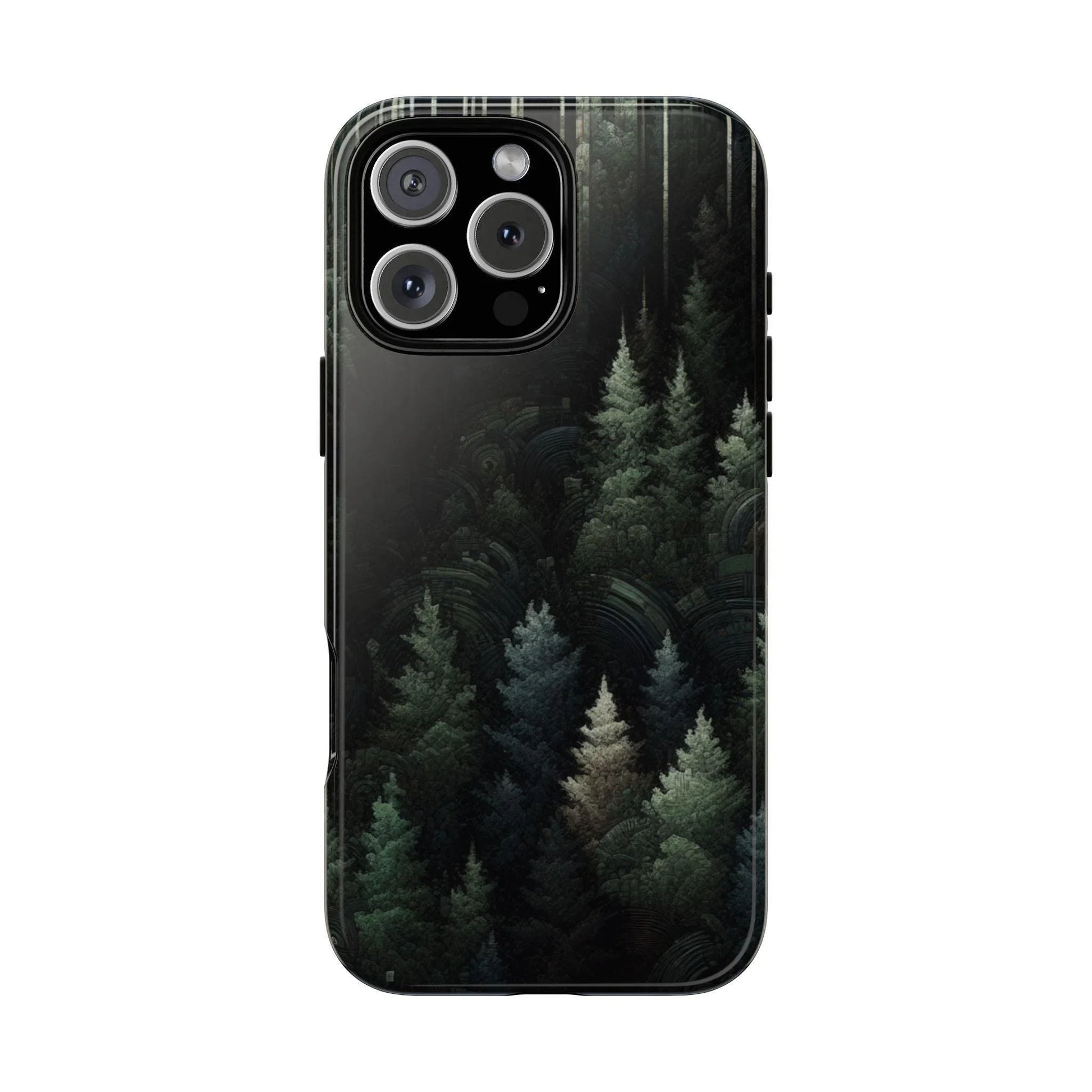 Phone Cases - Deep Dark Forest Nature Design - Oceanfront Products