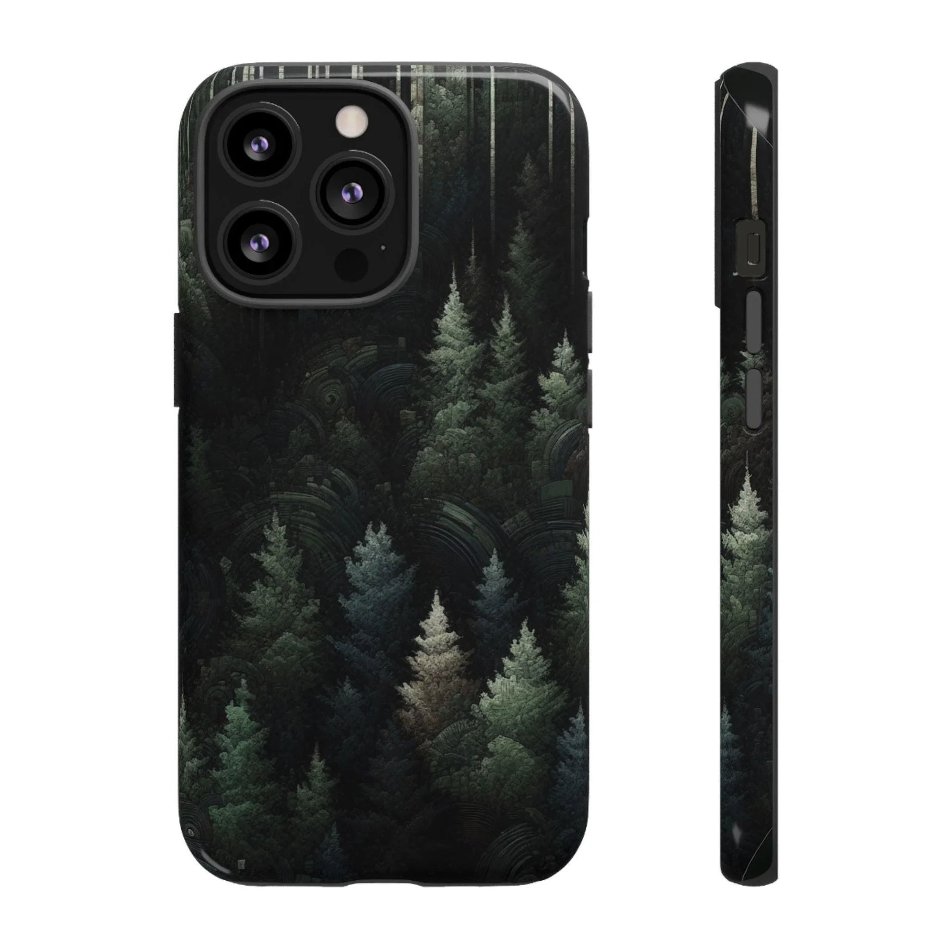 Phone Cases - Deep Dark Forest Nature Design - Oceanfront Products