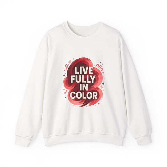 Crewneck Sweatshirt - Bold Color Palettes Cherry Coded