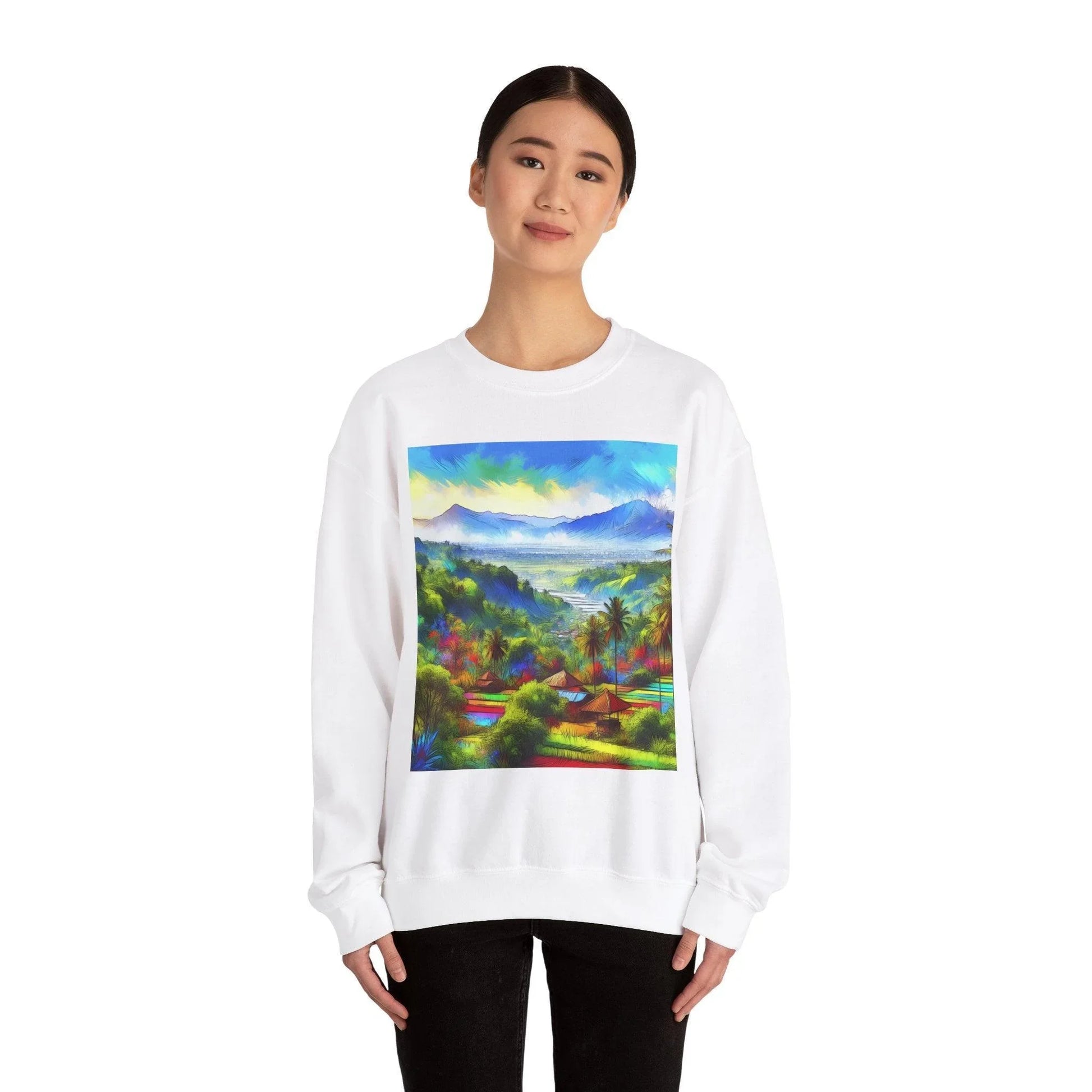 Mountain Watercolor Sweatshirt - Oceanfront Products