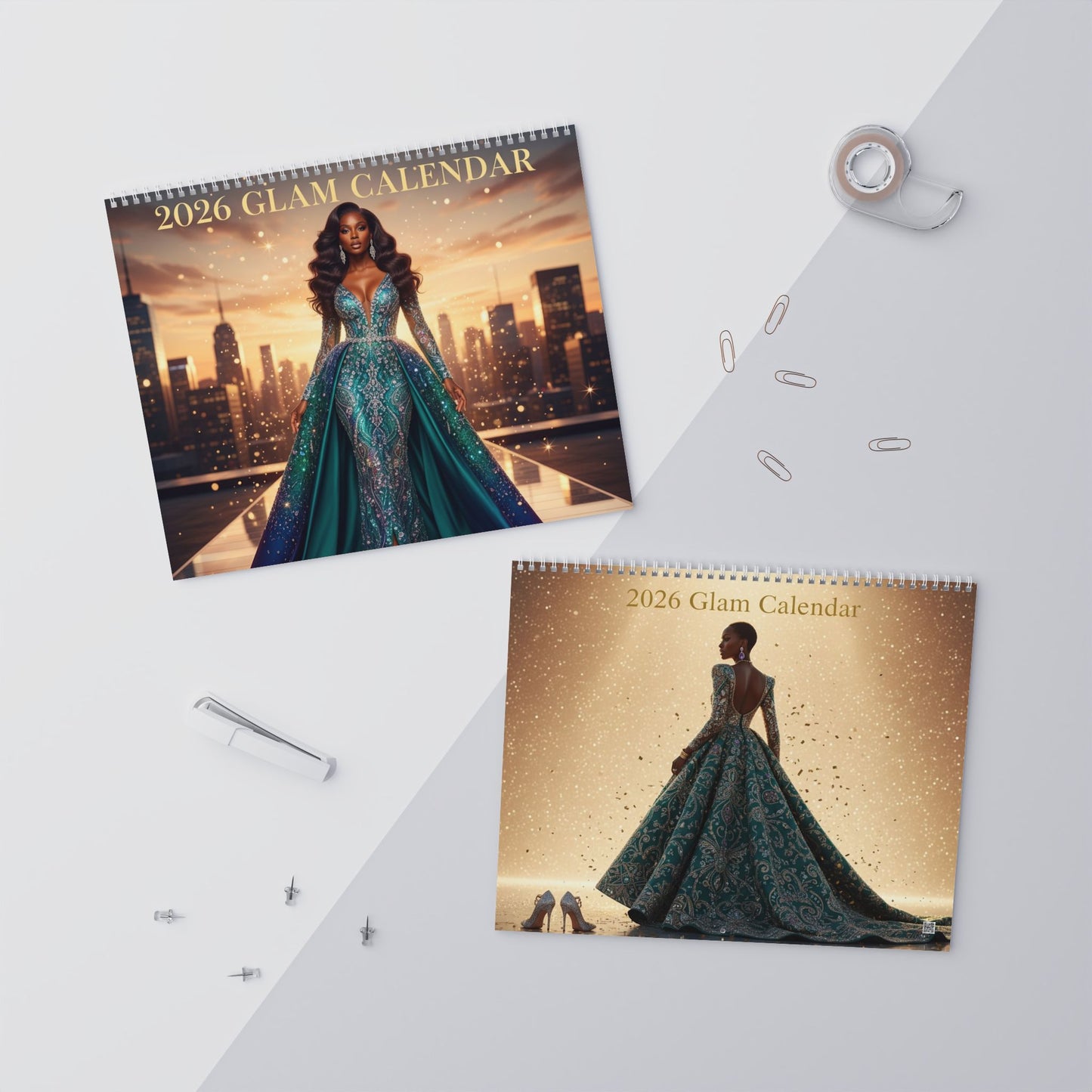 2026 Glam Calendar — A Year of Black Beauty, Luxury & Style | Limited Edition Fashion Art Calendar