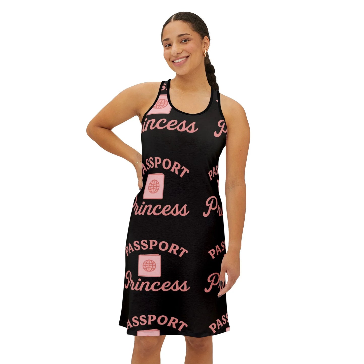 Passport Princess Racerback Dress | Travel Outfit, Vacation Dress, Summer Style, Resort Wear, Gift for Her
