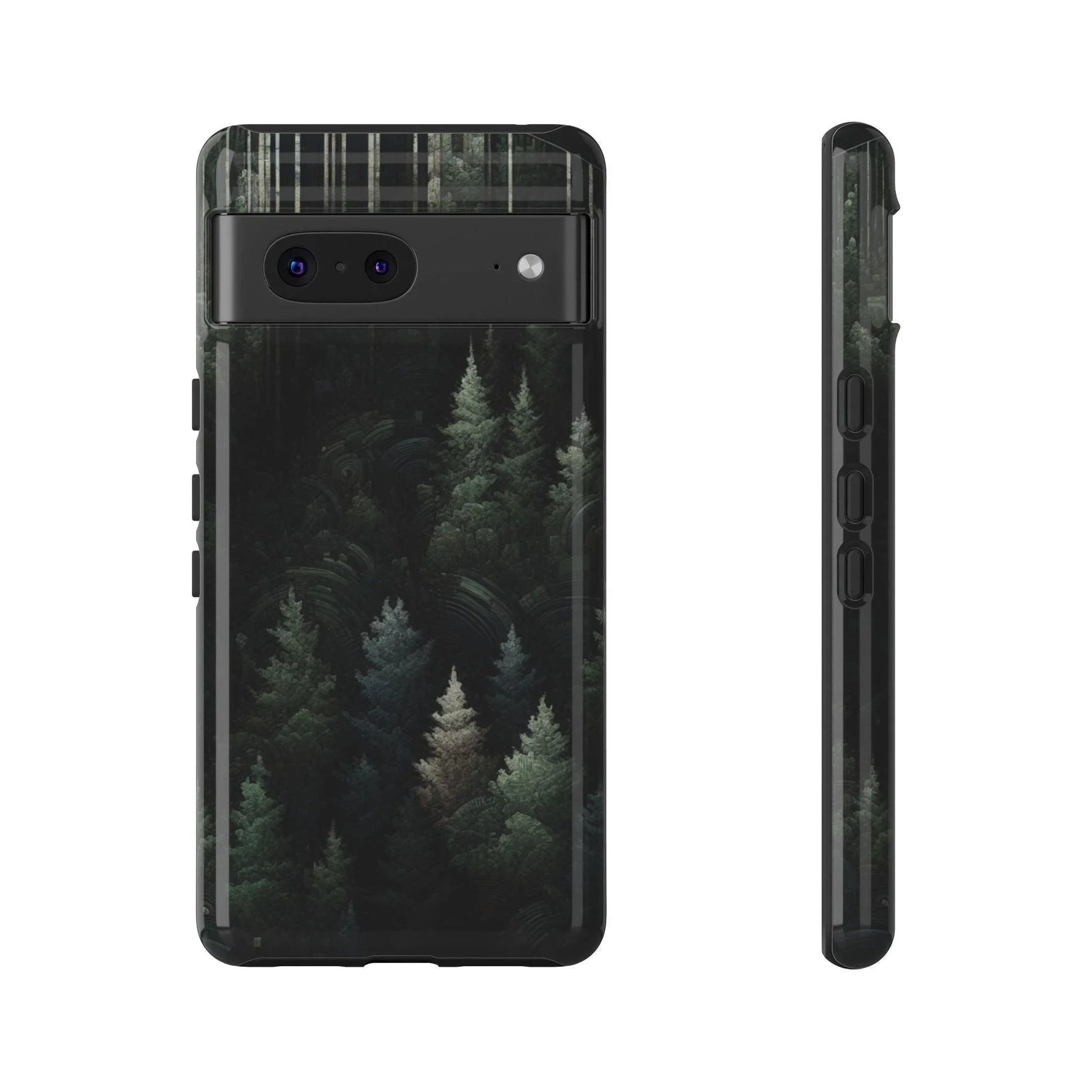 Phone Cases - Deep Dark Forest Nature Design - Oceanfront Products
