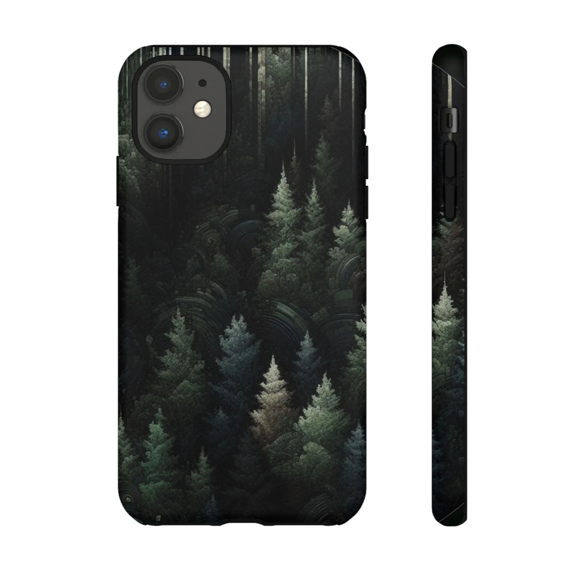 Phone Cases - Deep Dark Forest Nature Design - Oceanfront Products
