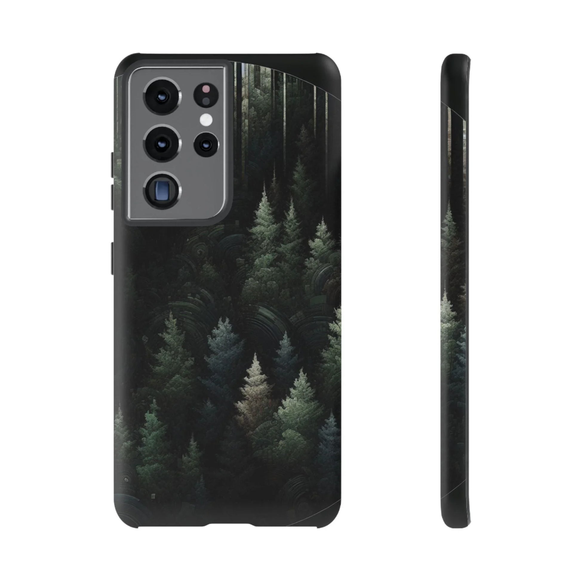 Phone Cases - Deep Dark Forest Nature Design - Oceanfront Products