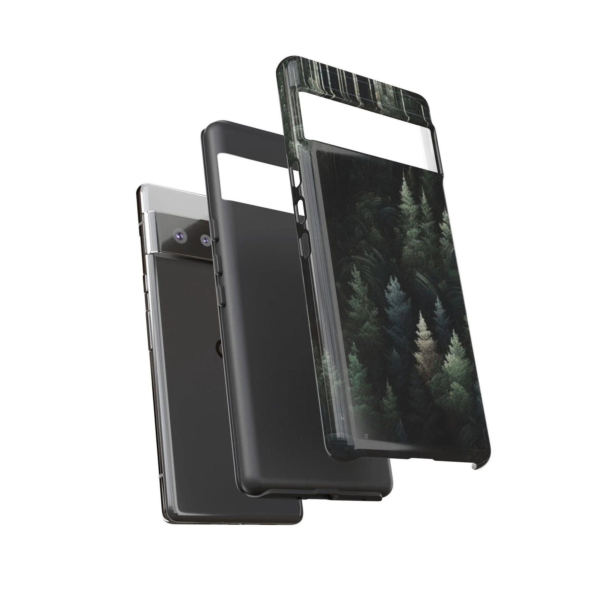 Phone Cases - Deep Dark Forest Nature Design - Oceanfront Products