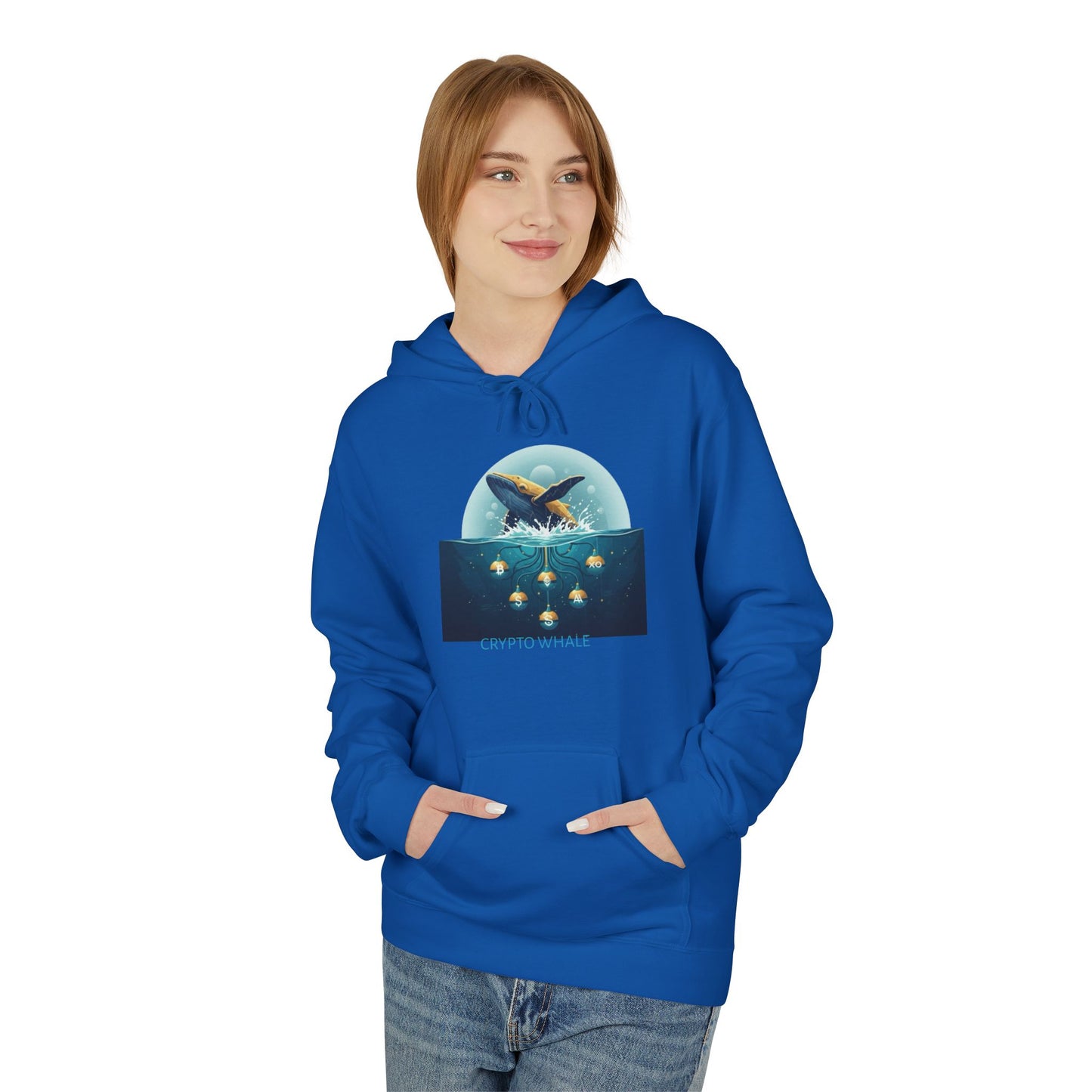 Hooded Sweatshirt - Crypto Whale 'Depths of Decentralization'