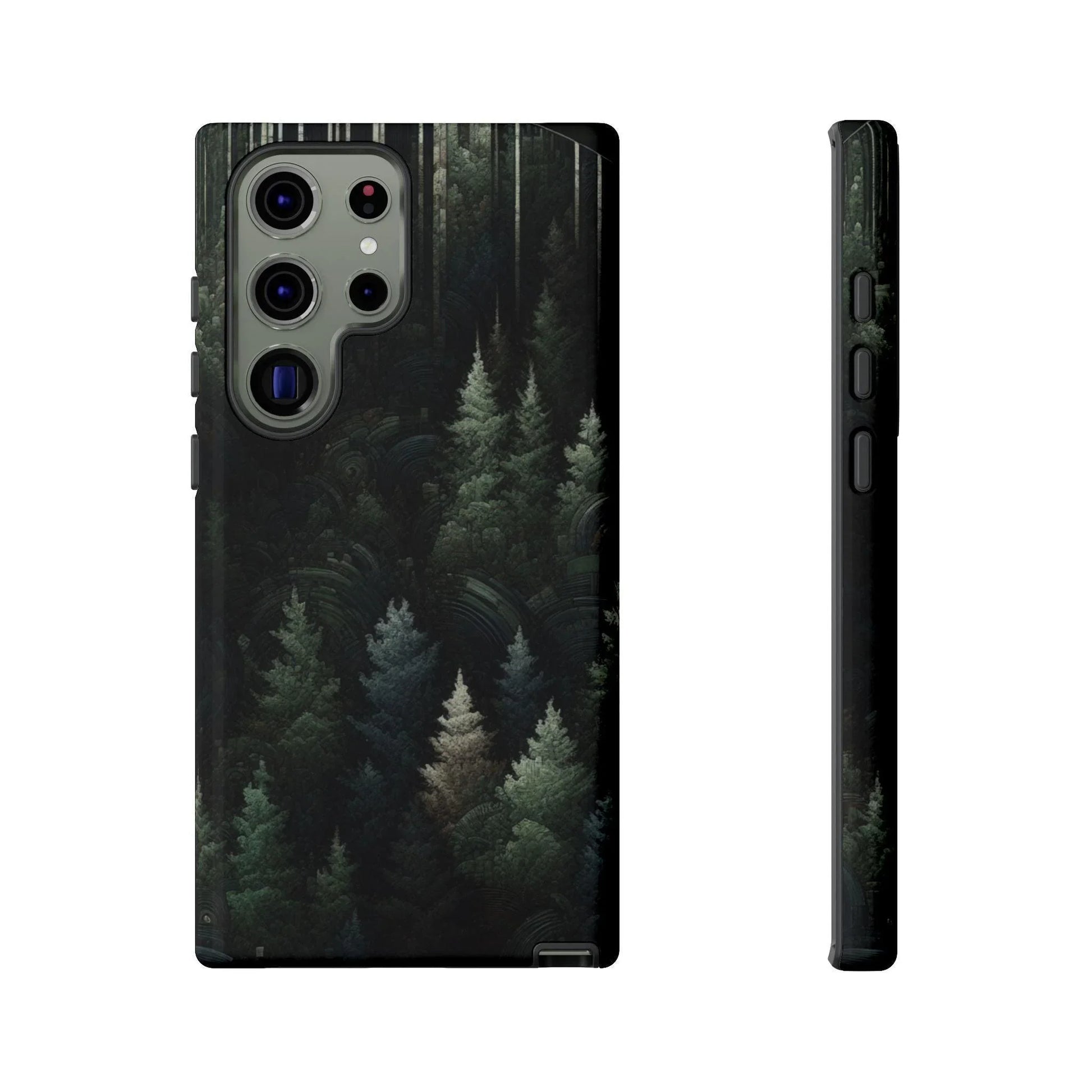 Phone Cases - Deep Dark Forest Nature Design - Oceanfront Products