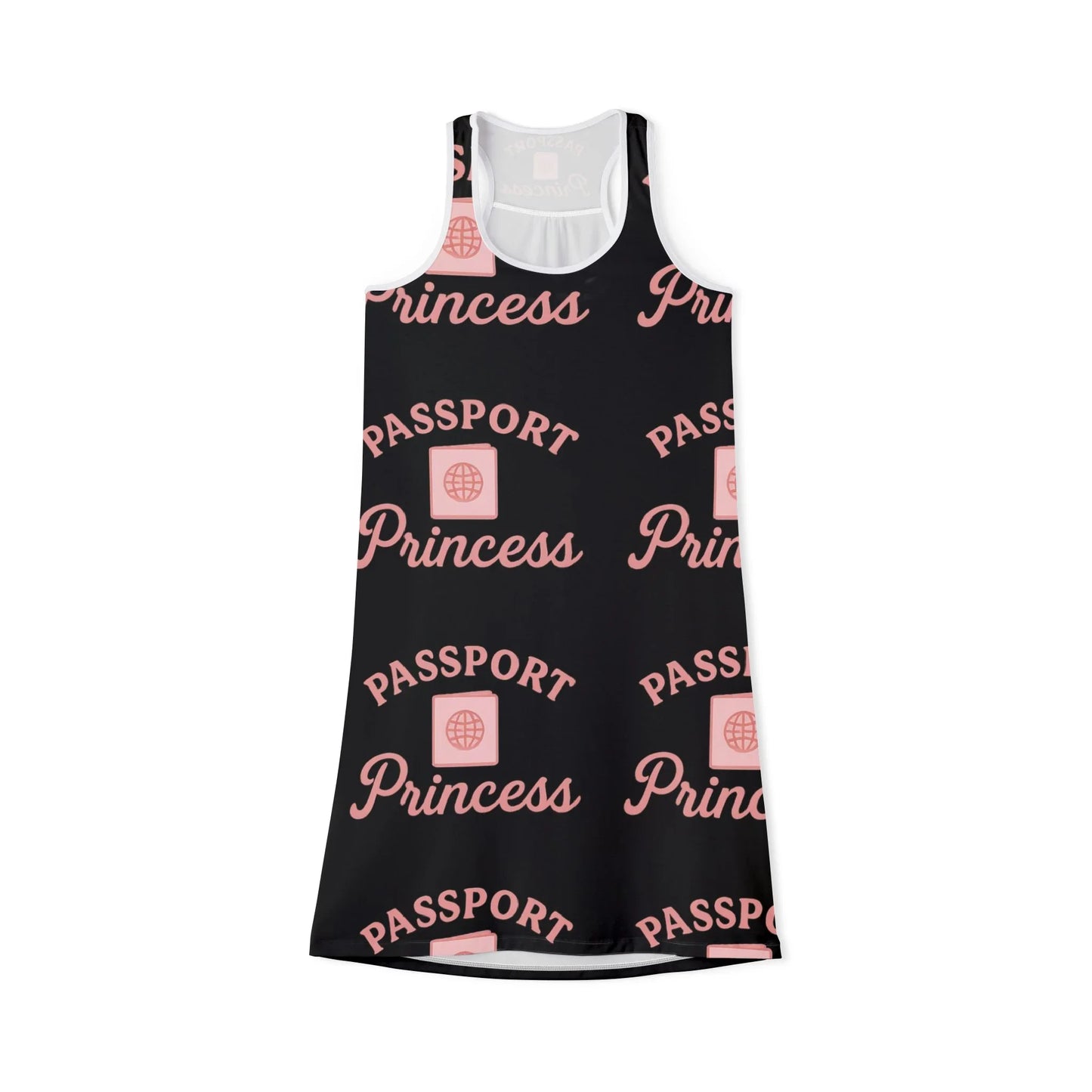 Passport Princess Racerback Dress | Travel Outfit, Vacation Dress, Summer Style, Resort Wear, Gift for Her