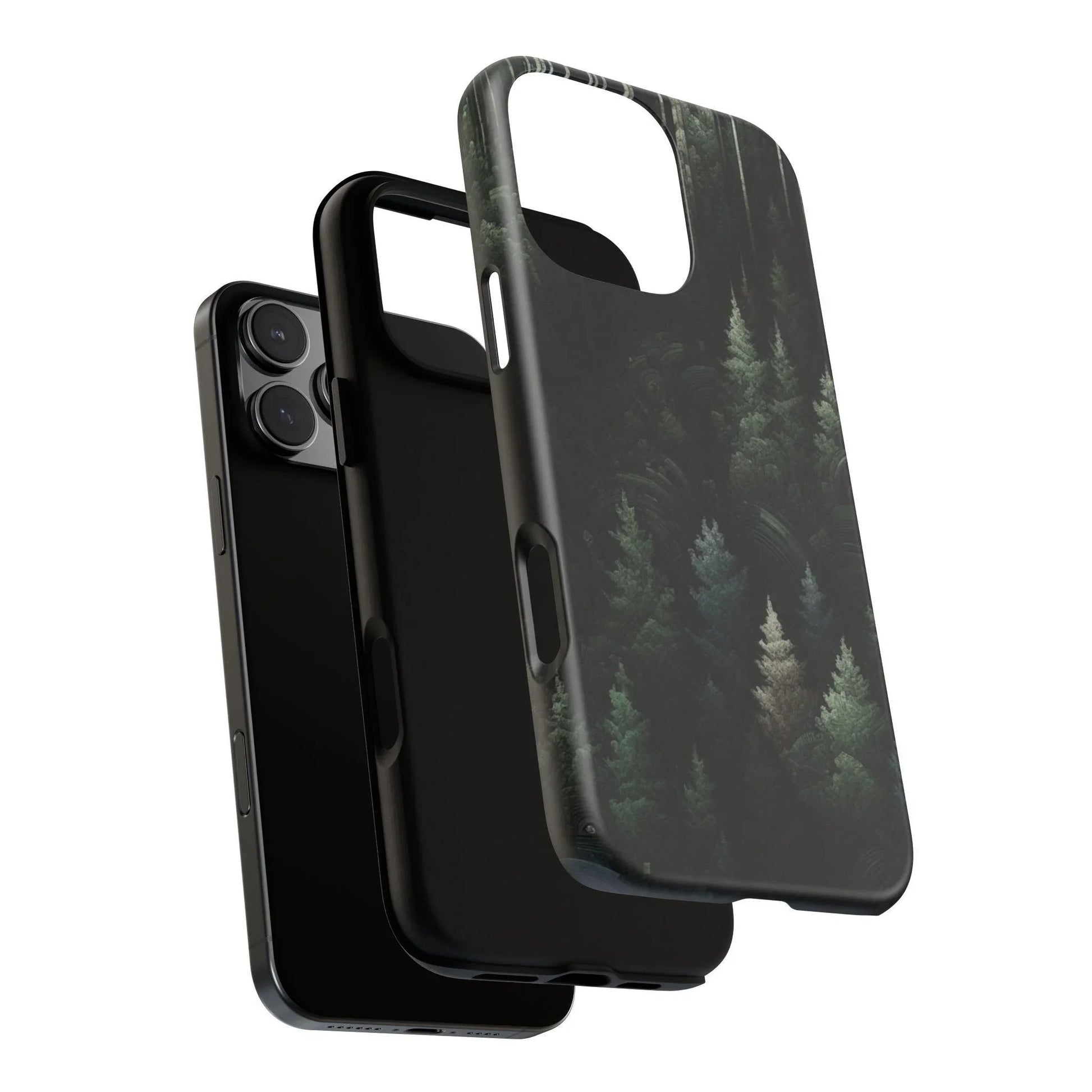 Phone Cases - Deep Dark Forest Nature Design - Oceanfront Products