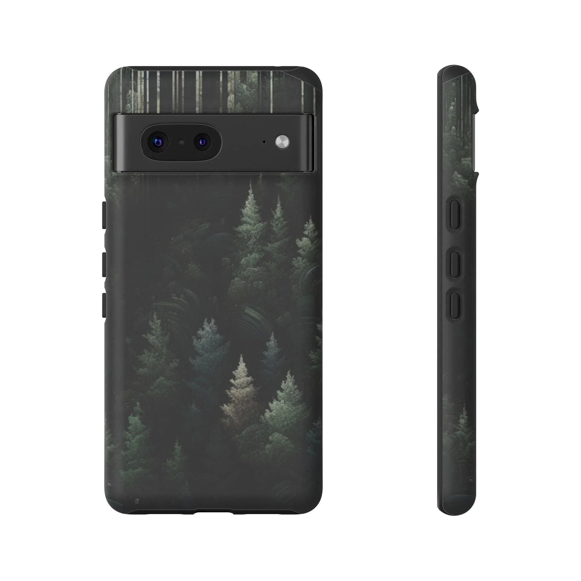 Phone Cases - Deep Dark Forest Nature Design - Oceanfront Products