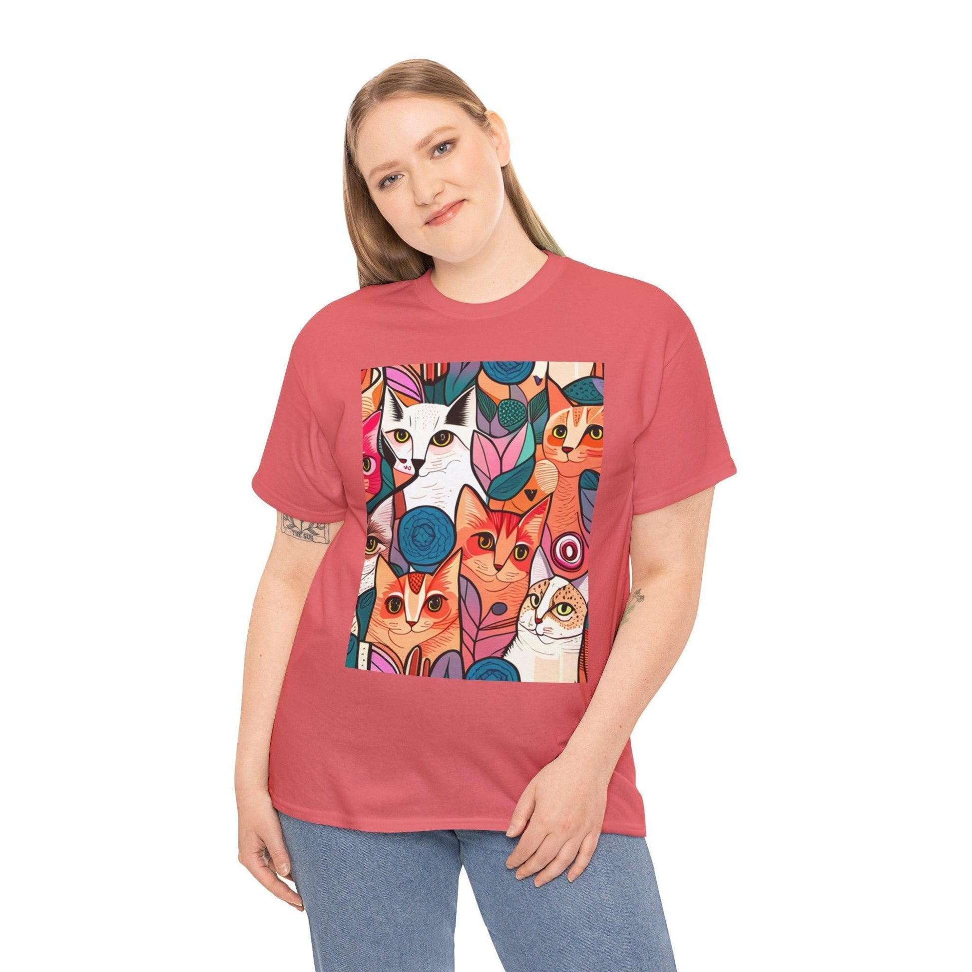 Feline Fabulous: The Ultimate Cat Mom T-Shirt - Oceanfront Products