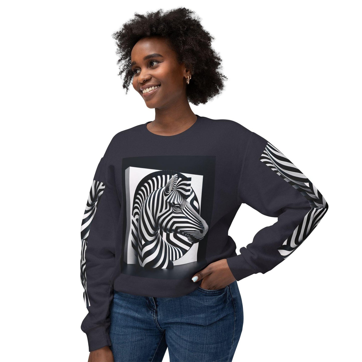 Zebra Abstract Sweatshirt - Oceanfront Products