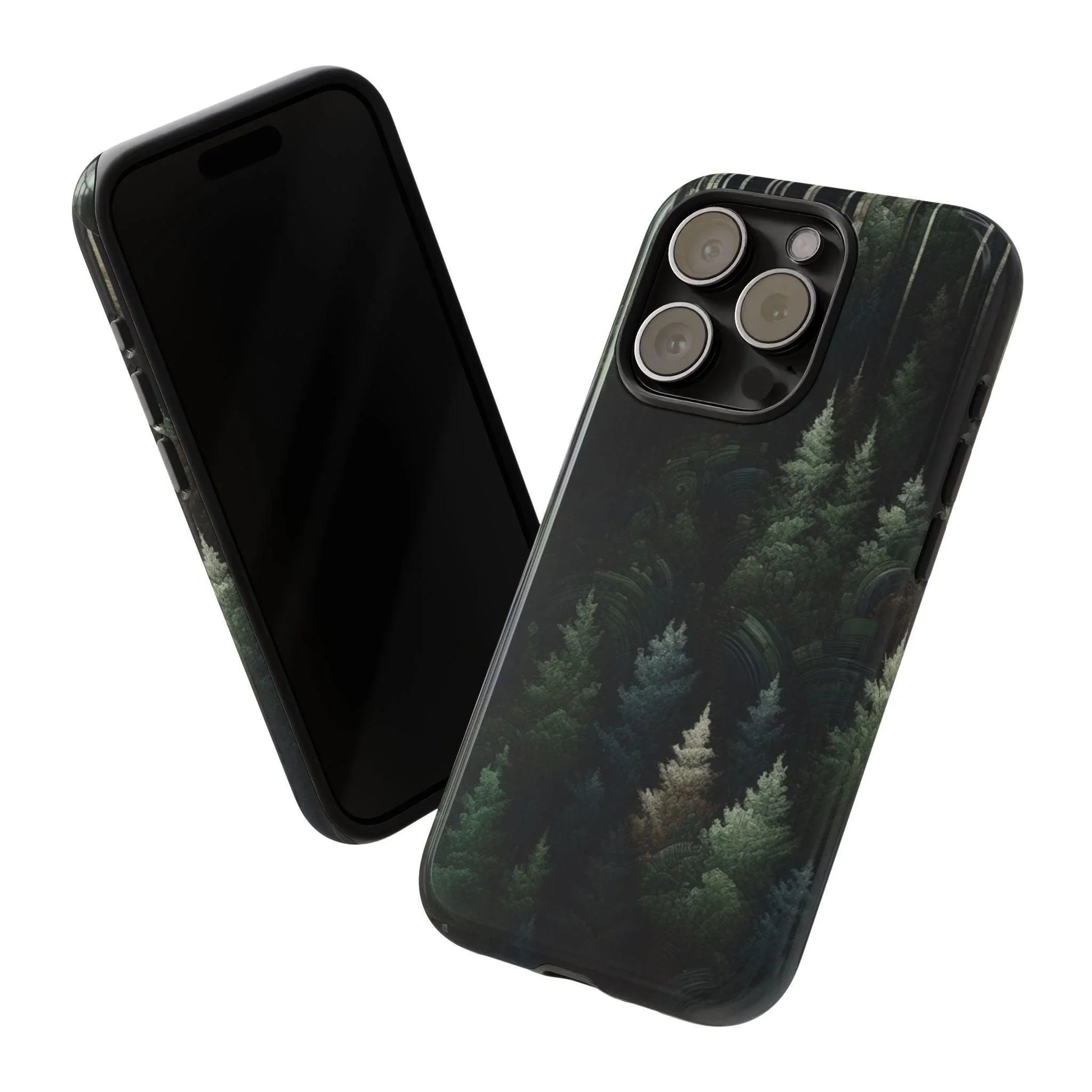 Phone Cases - Deep Dark Forest Nature Design - Oceanfront Products