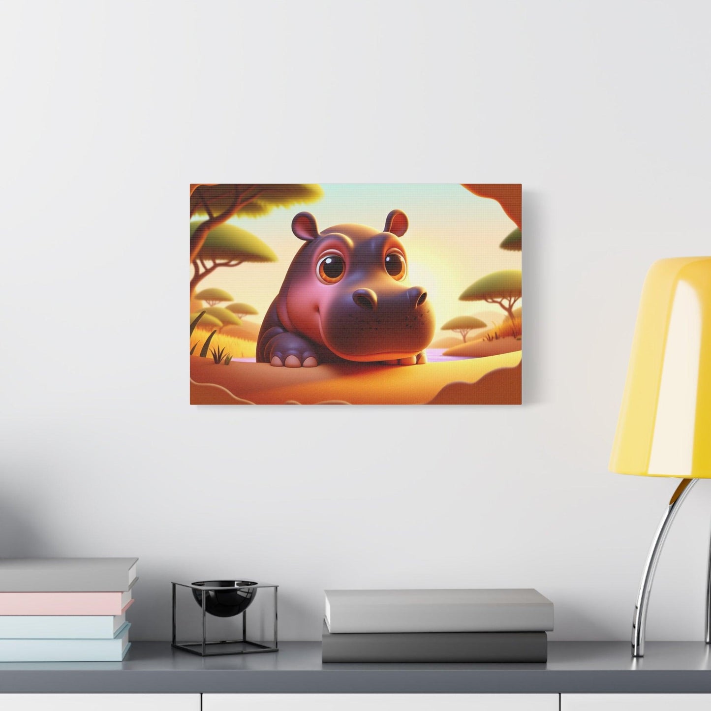 Canvas Hippo Print - Oceanfront Products