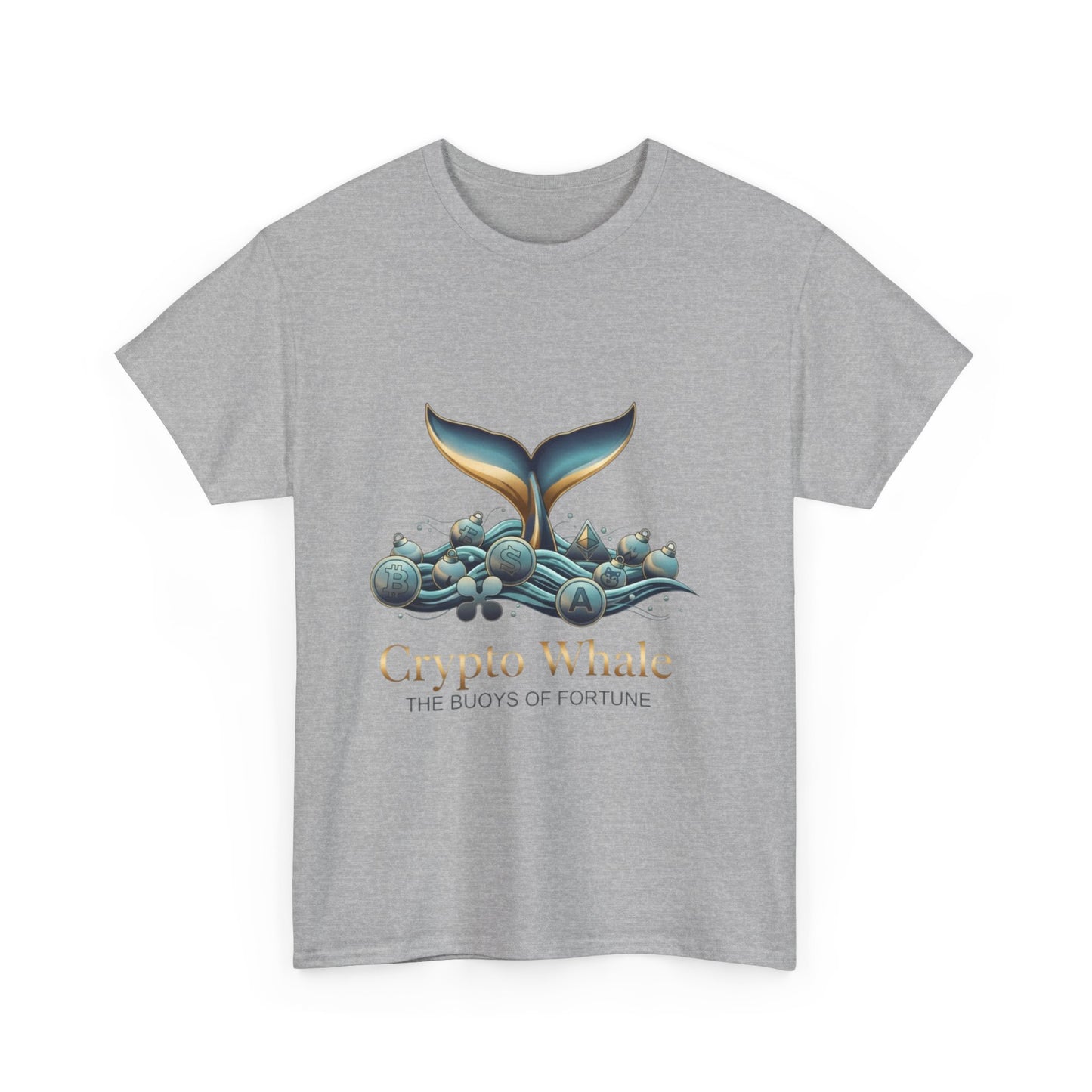 Crypto Whale T-Shirt — "Crypto Whale: The Buoys of Fortune" Graphic Tee