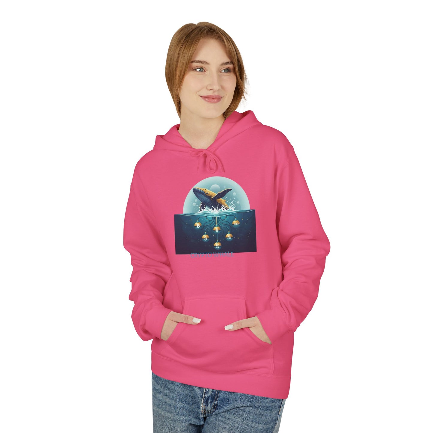 Hooded Sweatshirt - Crypto Whale 'Depths of Decentralization'