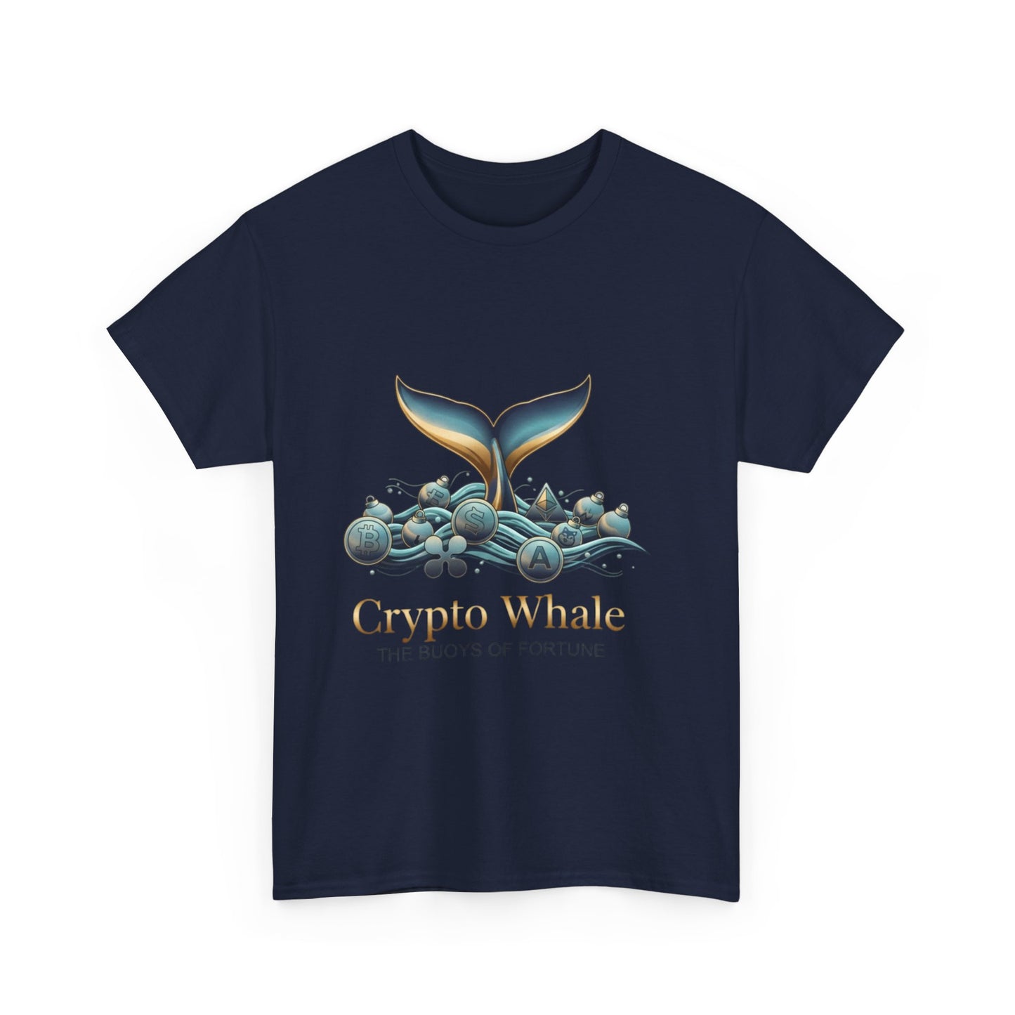 Crypto Whale T-Shirt — "Crypto Whale: The Buoys of Fortune" Graphic Tee