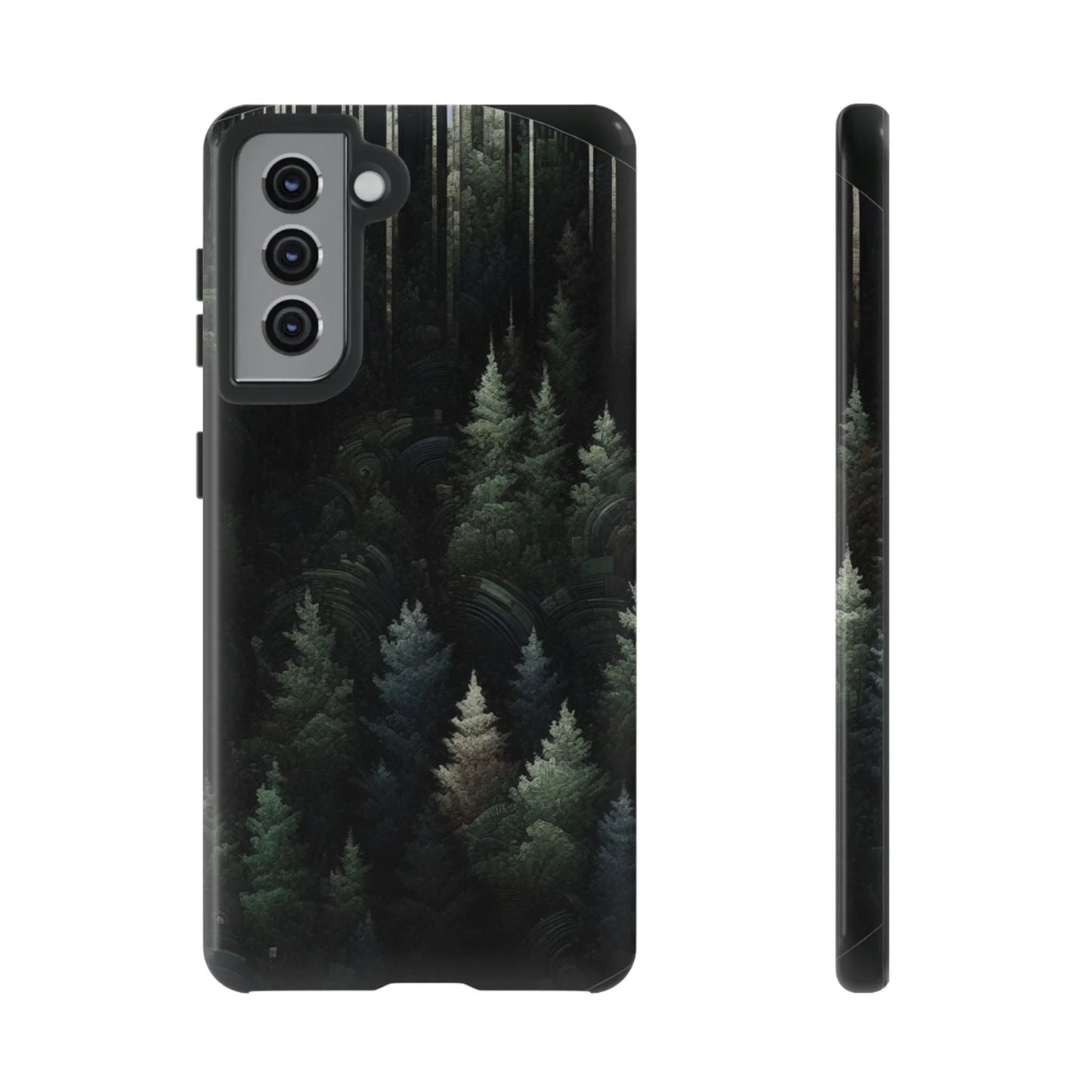 Phone Cases - Deep Dark Forest Nature Design - Oceanfront Products