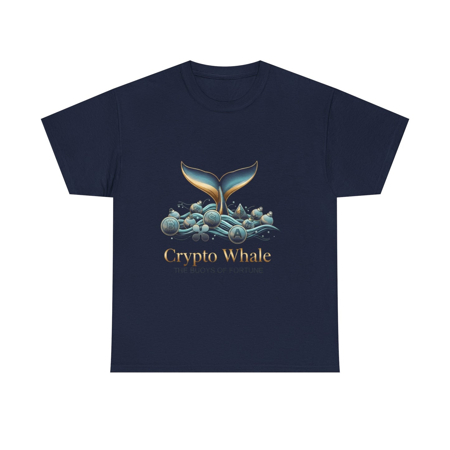 Crypto Whale T-Shirt — "Crypto Whale: The Buoys of Fortune" Graphic Tee