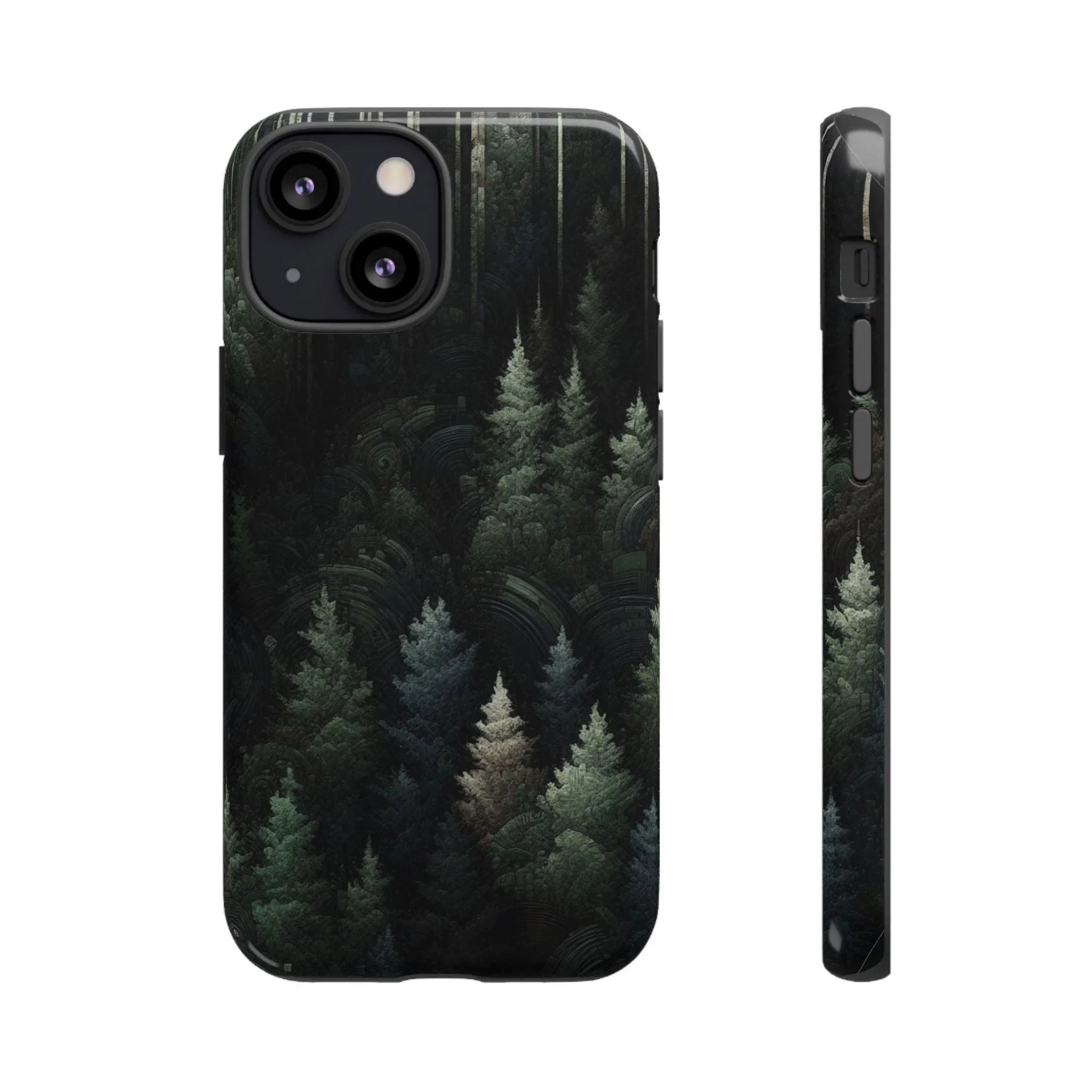 Phone Cases - Deep Dark Forest Nature Design - Oceanfront Products