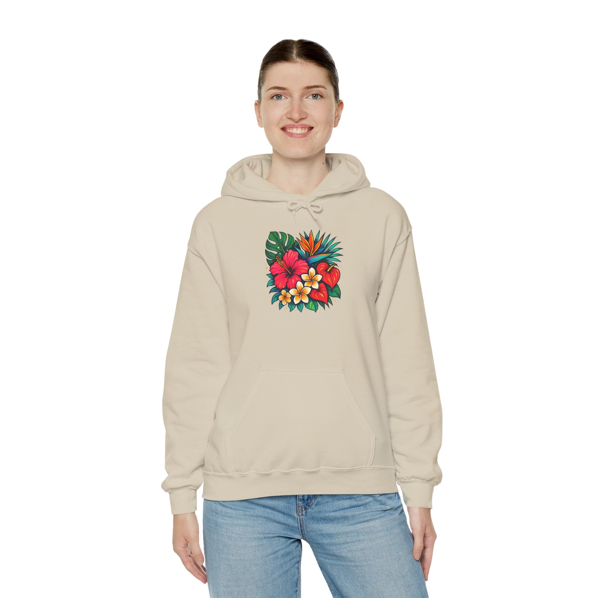 Tropical Floral Unisex Hoodie - Oceanfront Products