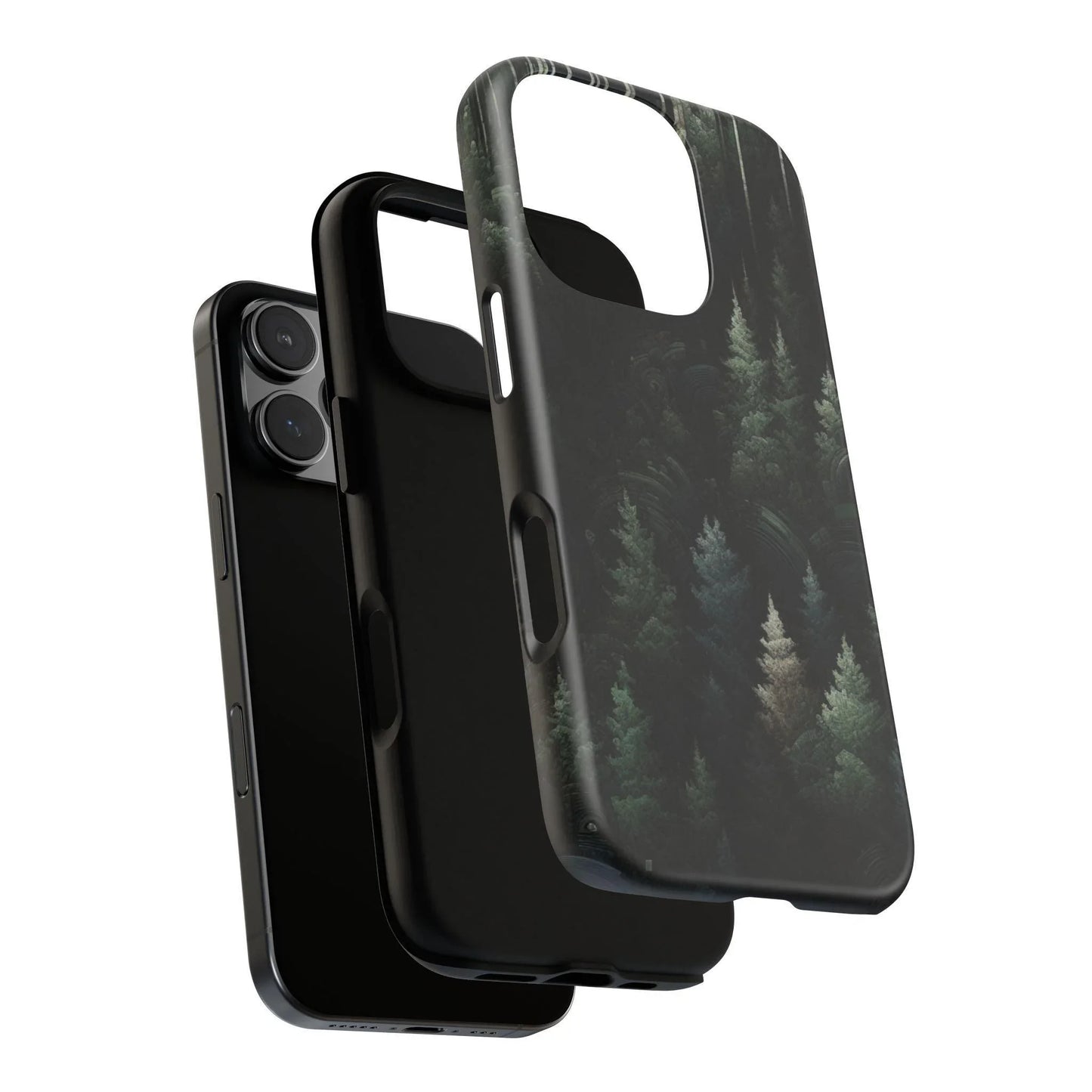 Phone Cases - Deep Dark Forest Nature Design - Oceanfront Products