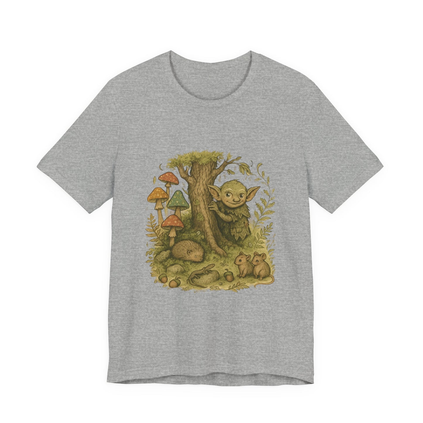 Nature Whimsical Tshirt, Garden Tee, Earthy T-shirt, Outdoor Adventure Top, - Oceanfront Products