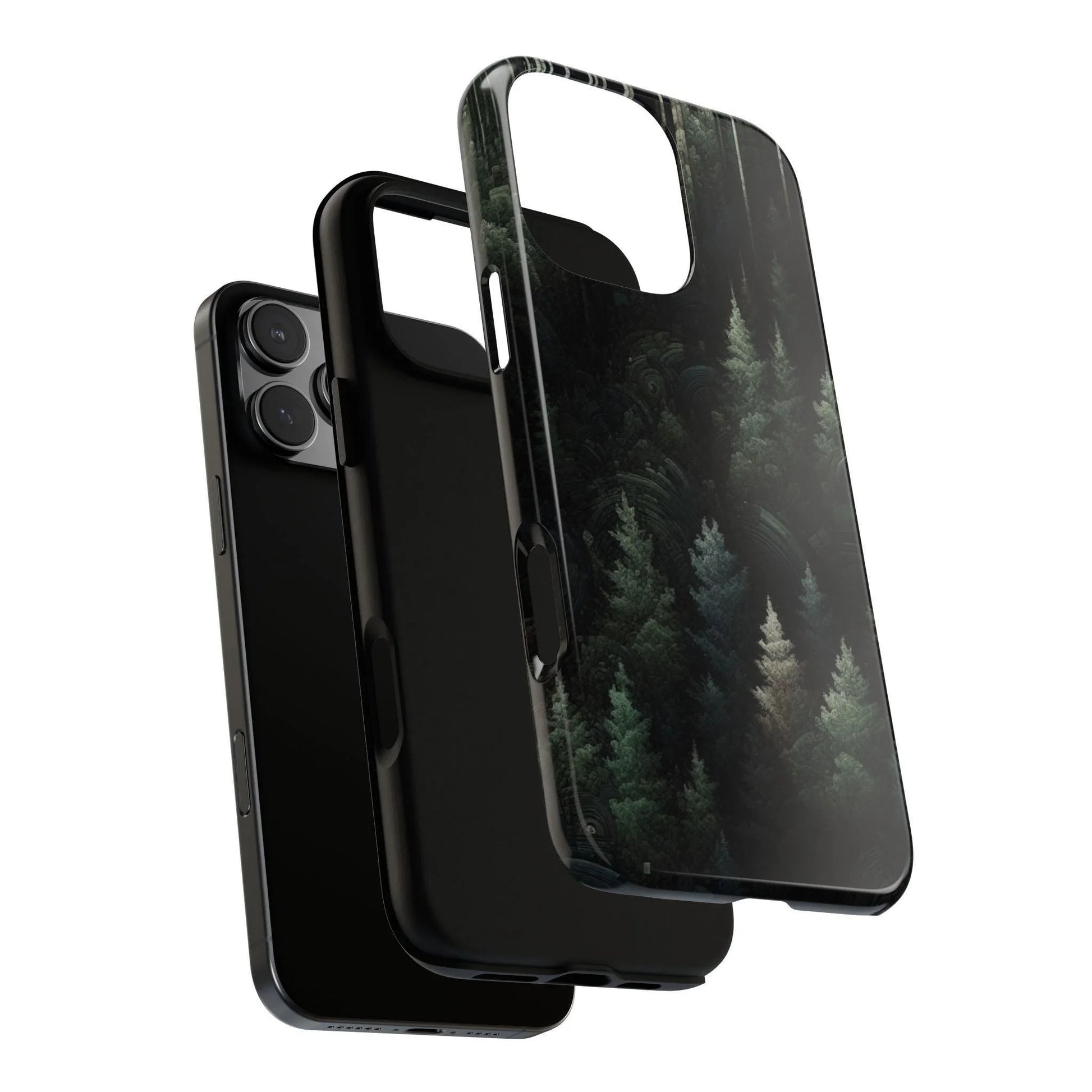 Phone Cases - Deep Dark Forest Nature Design - Oceanfront Products