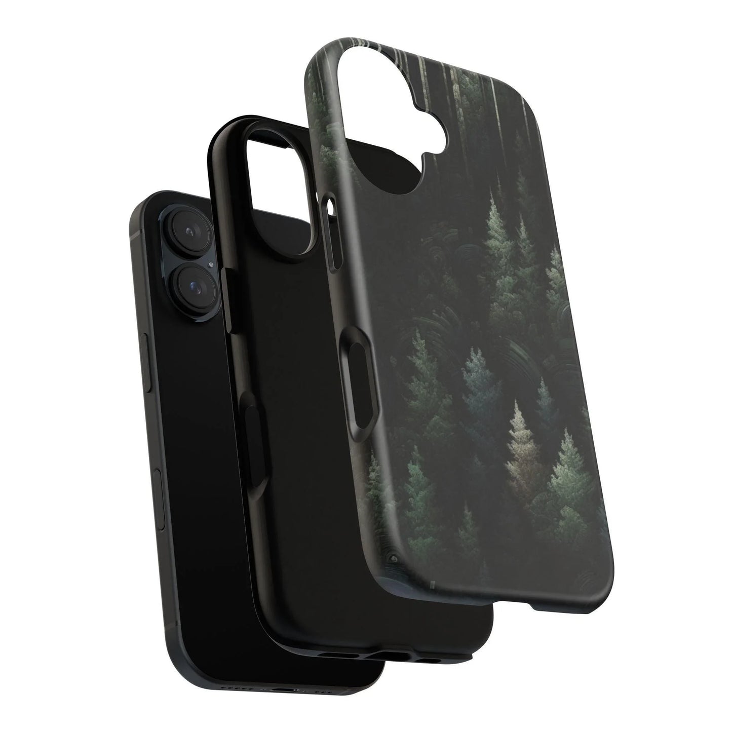Phone Cases - Deep Dark Forest Nature Design - Oceanfront Products