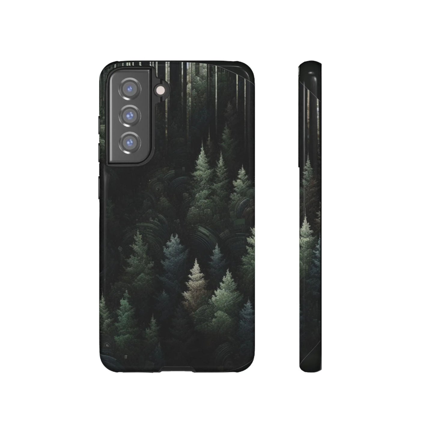 Phone Cases - Deep Dark Forest Nature Design - Oceanfront Products