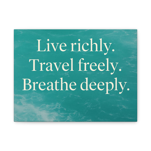 Canvas Print, Ocean Motivational Quote, Inspirational Wall Art, Home Decor, - Oceanfront Products