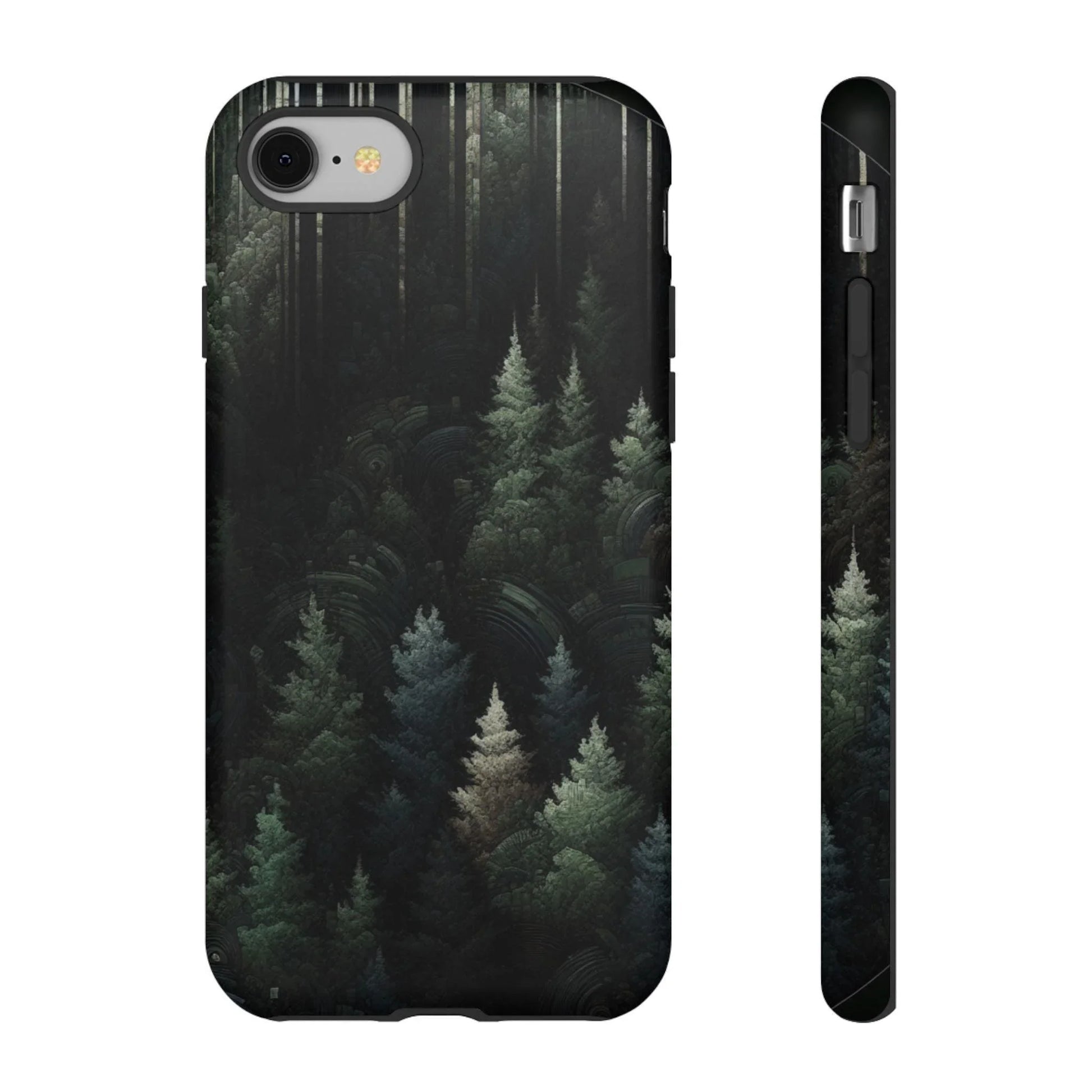 Phone Cases - Deep Dark Forest Nature Design - Oceanfront Products