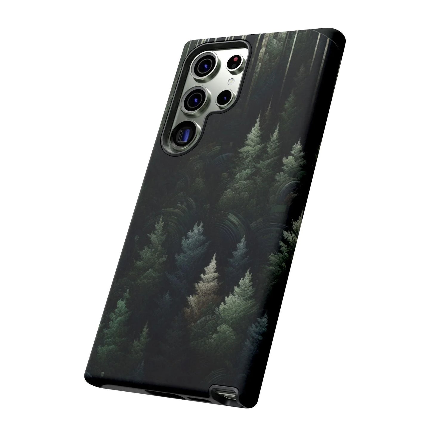 Phone Cases - Deep Dark Forest Nature Design - Oceanfront Products