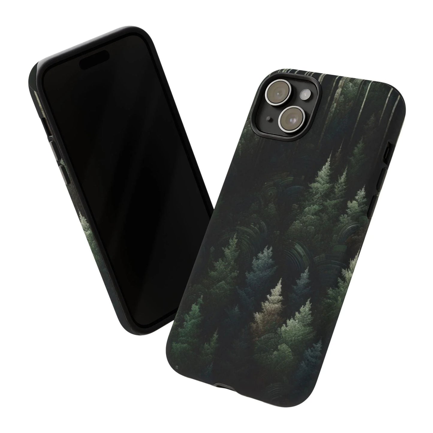 Phone Cases - Deep Dark Forest Nature Design - Oceanfront Products