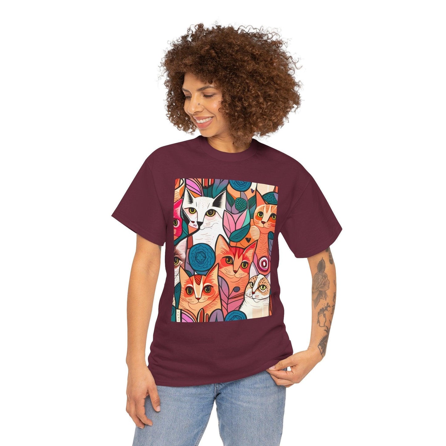 Feline Fabulous: The Ultimate Cat Mom T-Shirt - Oceanfront Products