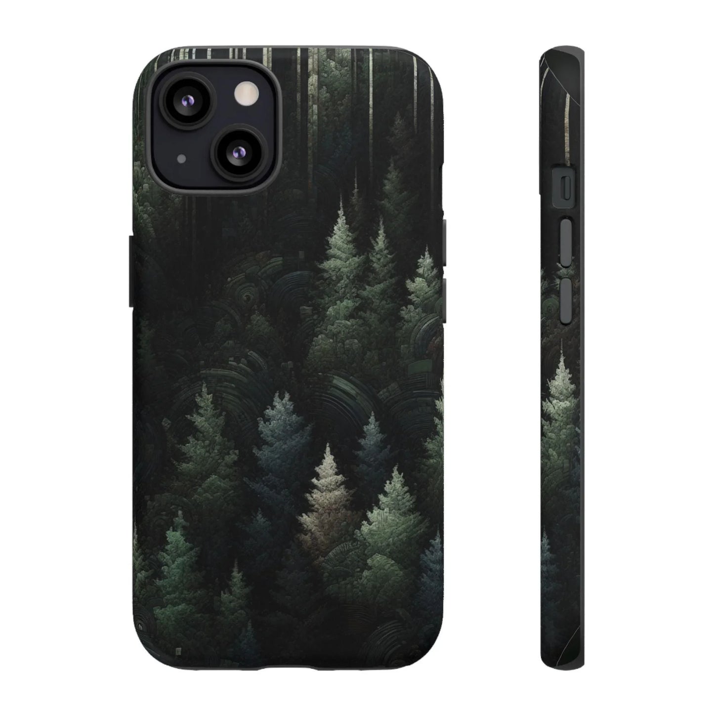 Phone Cases - Deep Dark Forest Nature Design - Oceanfront Products