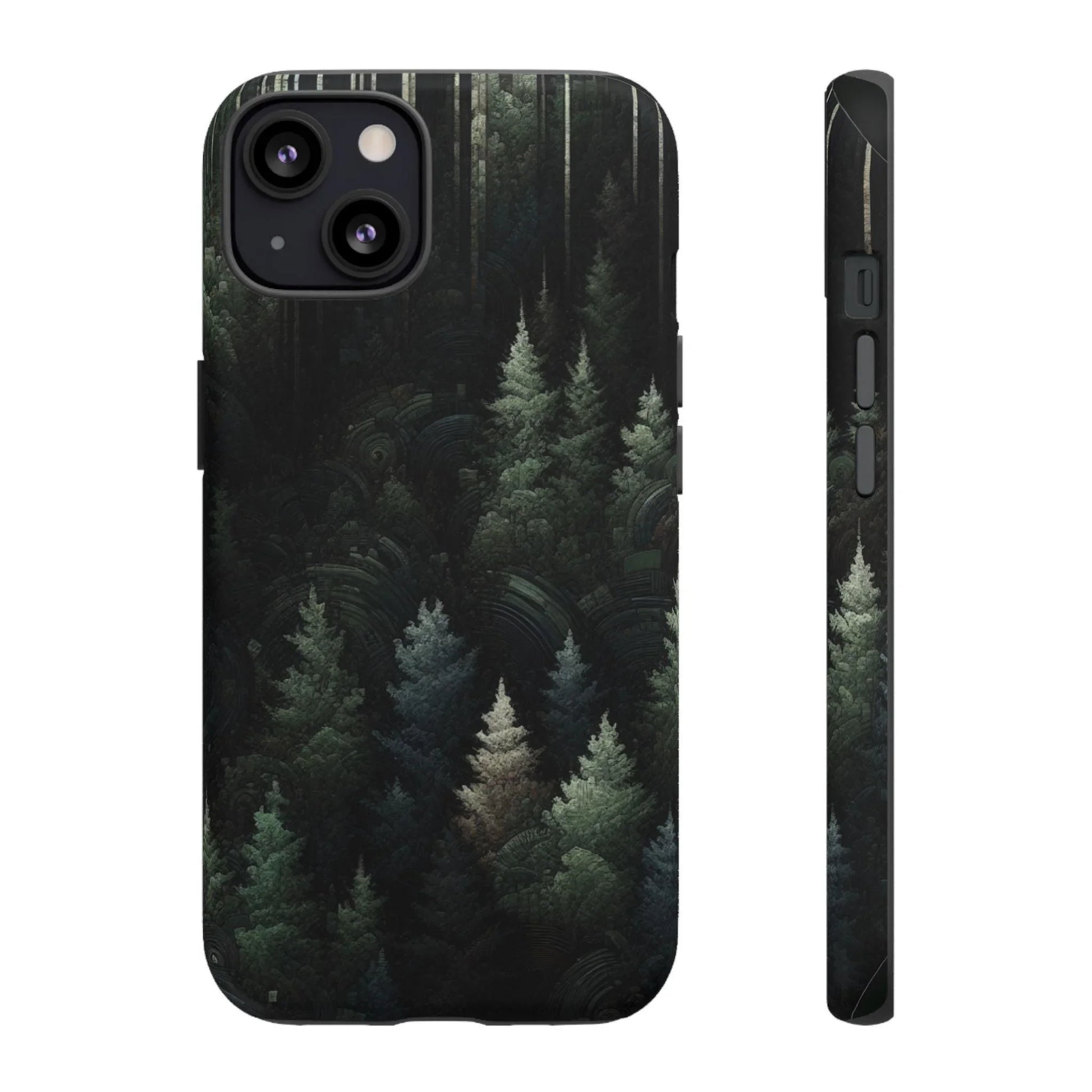 Phone Cases - Deep Dark Forest Nature Design - Oceanfront Products