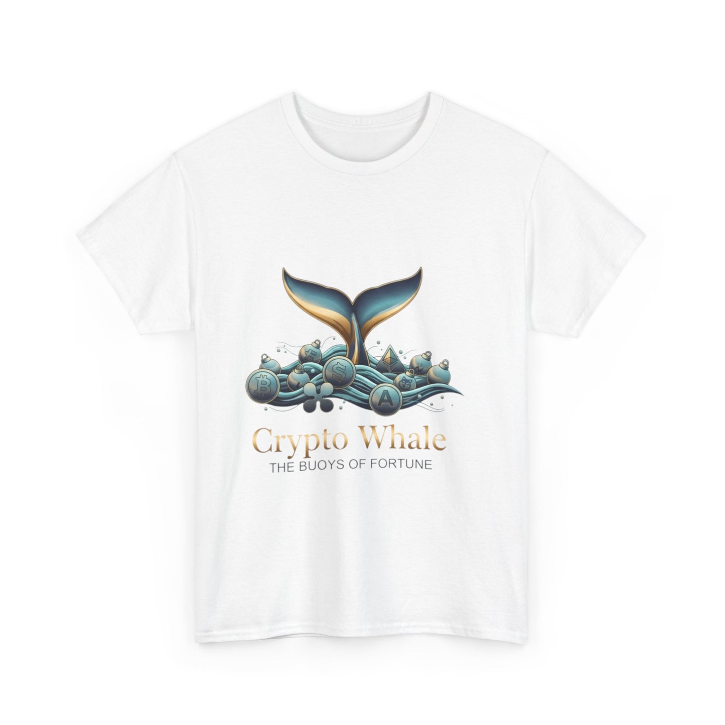 Crypto Whale T-Shirt — "Crypto Whale: The Buoys of Fortune" Graphic Tee
