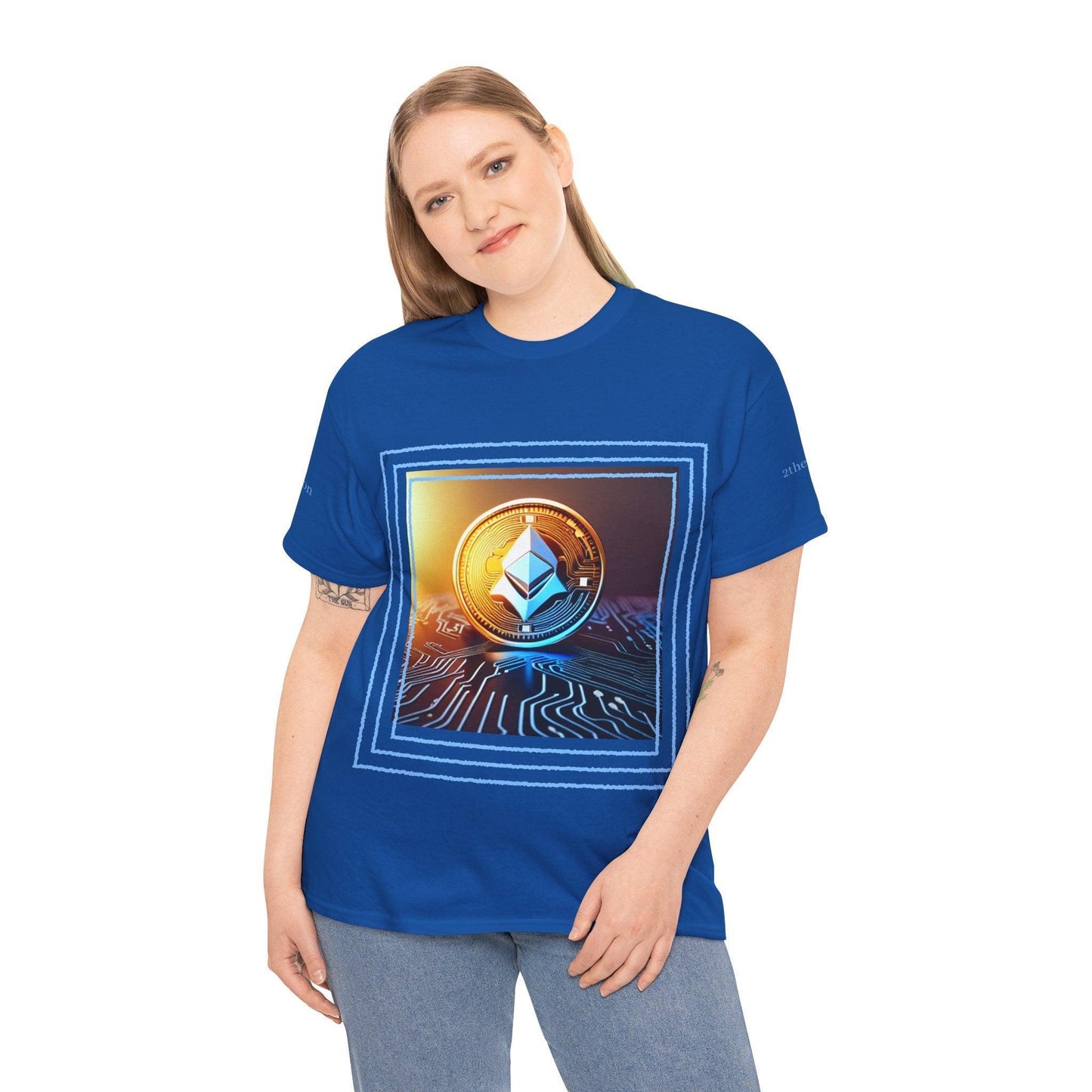 Ethereum Rocket Ship T-Shirt: Soar to New Heights in Crypto Style - Oceanfront Products