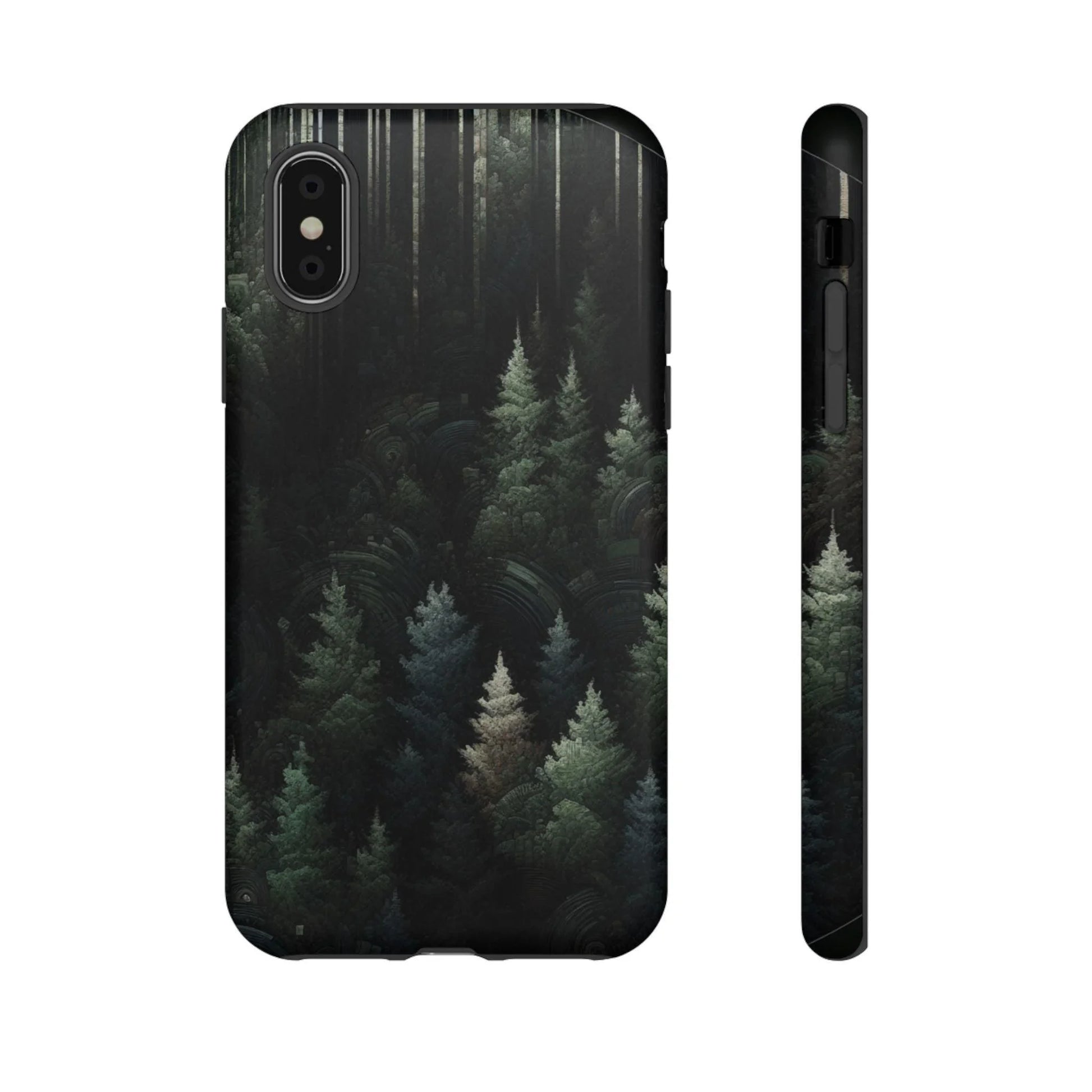 Phone Cases - Deep Dark Forest Nature Design - Oceanfront Products