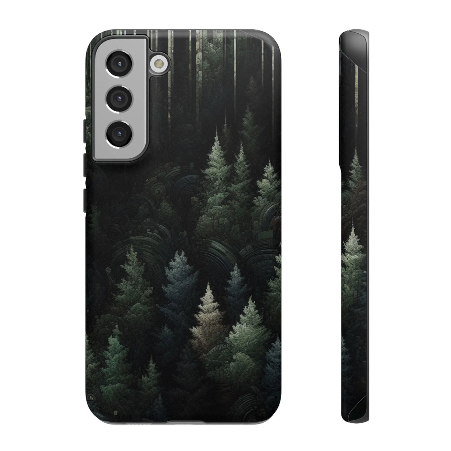 Phone Cases - Deep Dark Forest Nature Design - Oceanfront Products