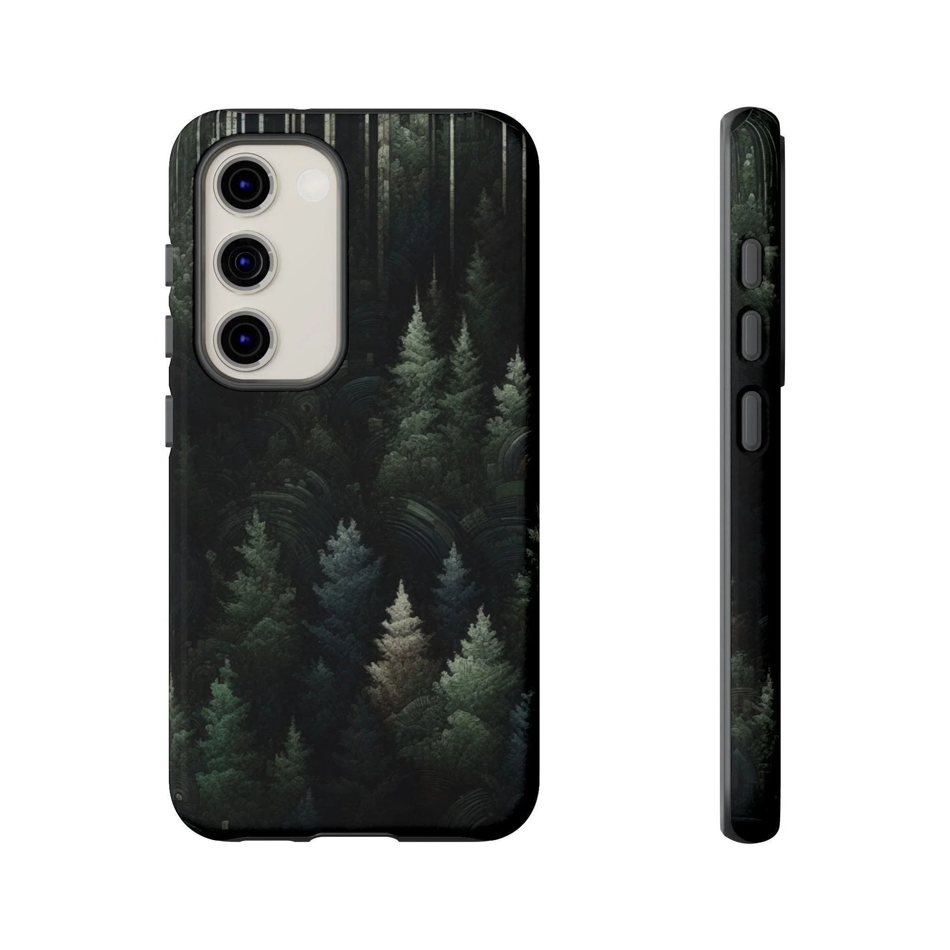 Phone Cases - Deep Dark Forest Nature Design - Oceanfront Products
