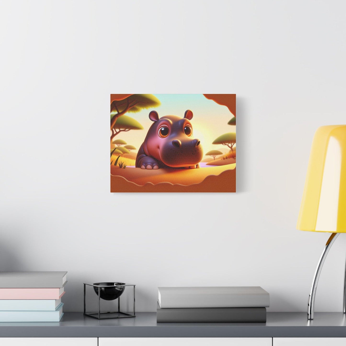 Canvas Hippo Print - Oceanfront Products