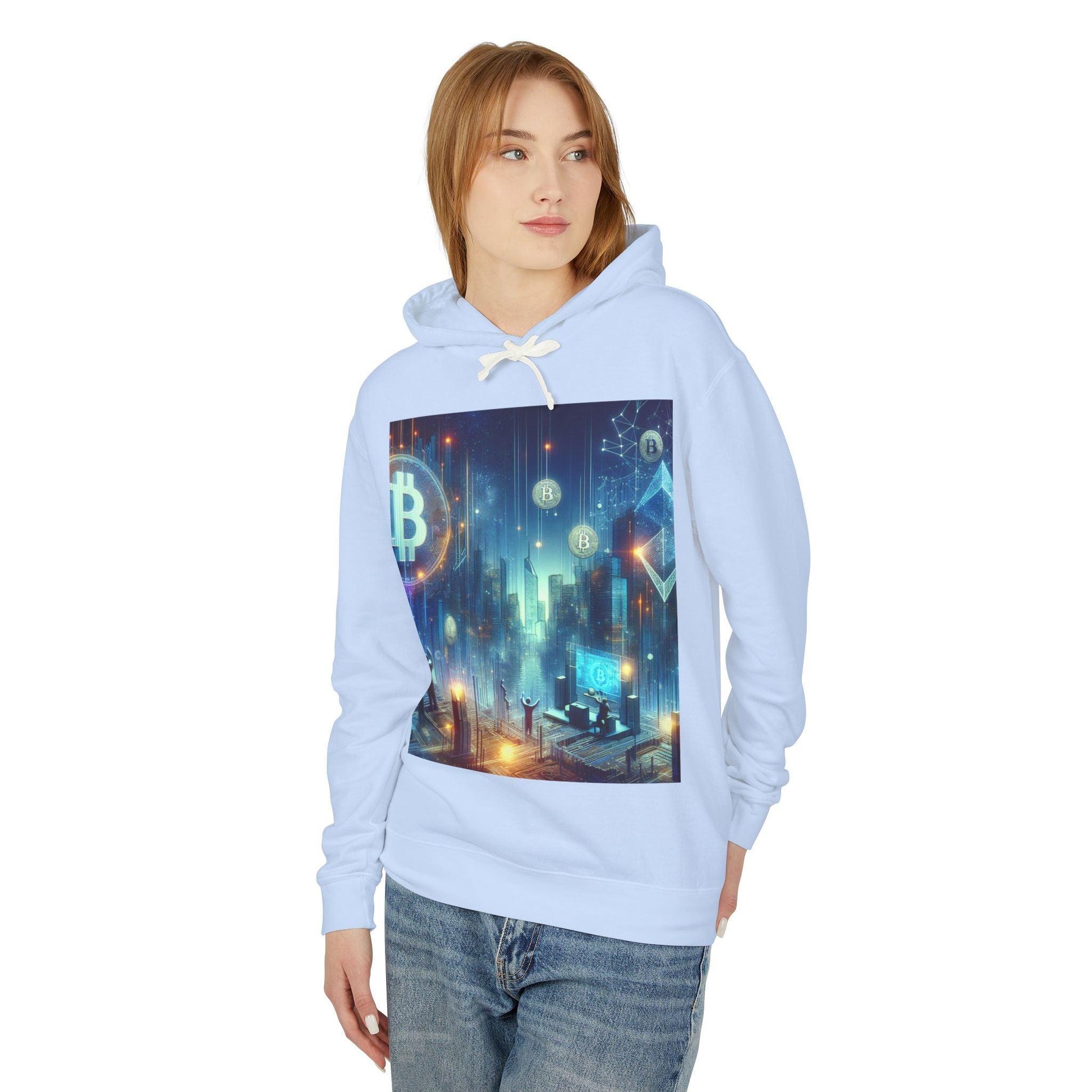 Futuristic Cryptocurrency Hoodie - Oceanfront Products